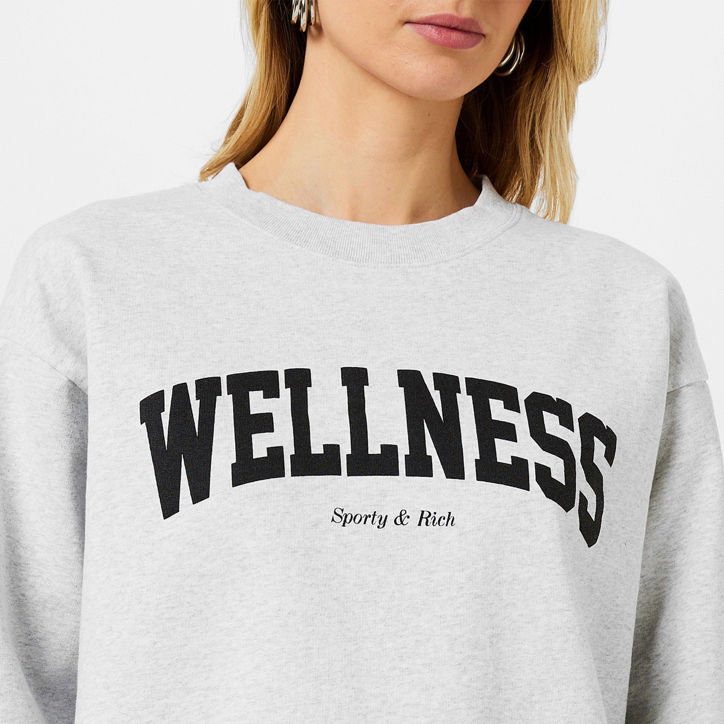 Grey/Black - Sporty and Rich - Wellness Sweatshirt - 3