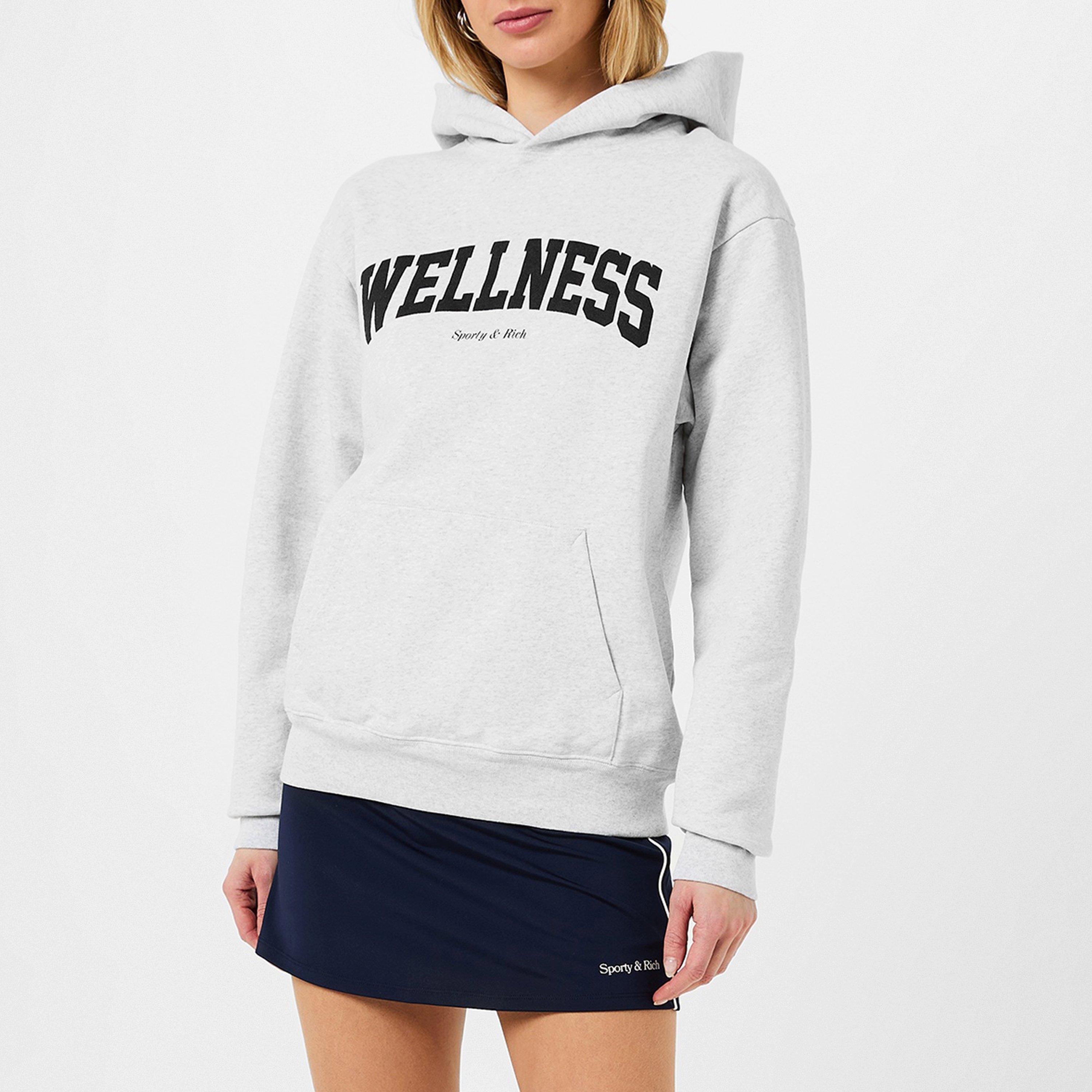 Grey/Black - Sporty and Rich - Wellness Hoodie - 1