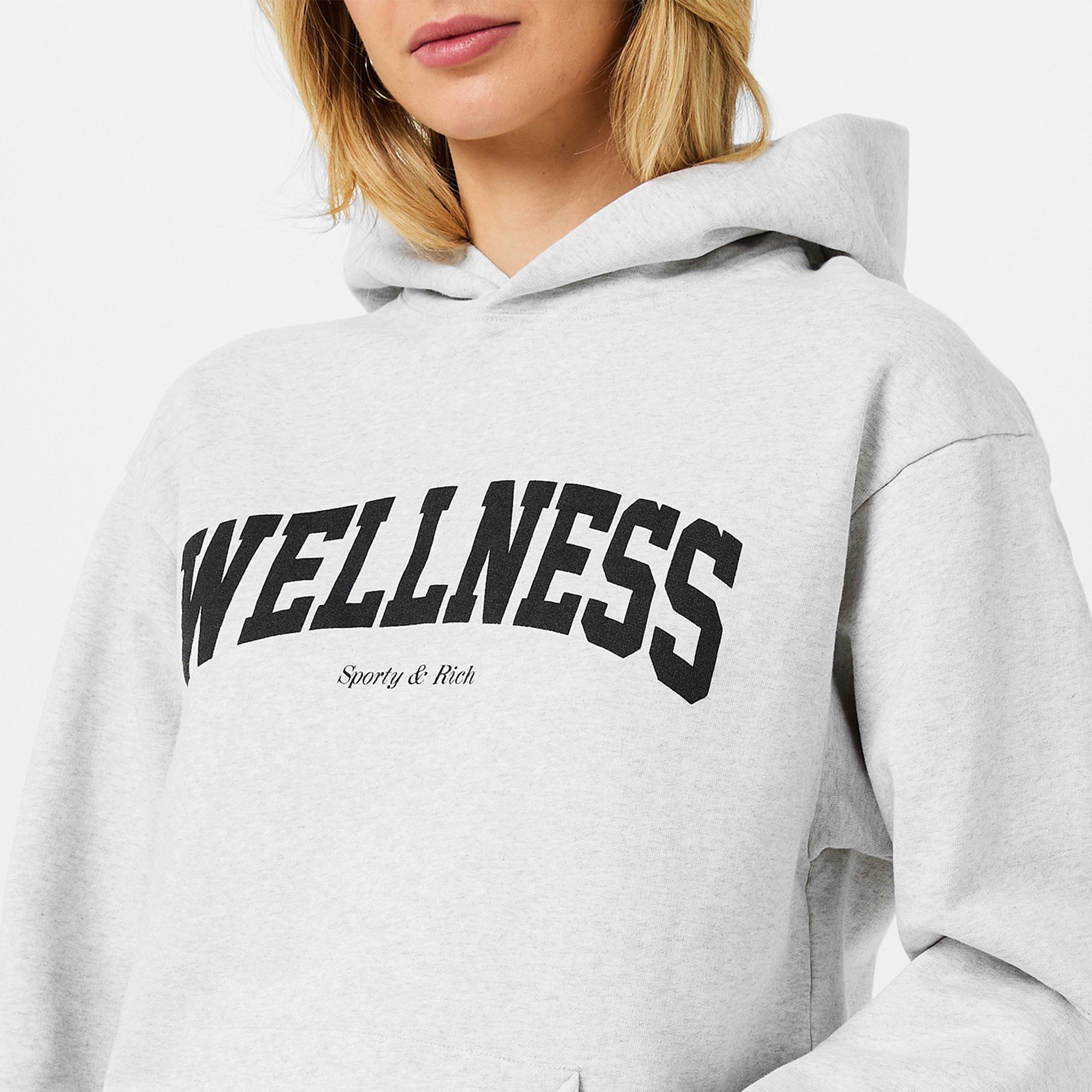 Grey/Black - Sporty and Rich - Wellness Hoodie - 3
