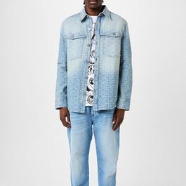 Balmain Monogram Denim Shirt