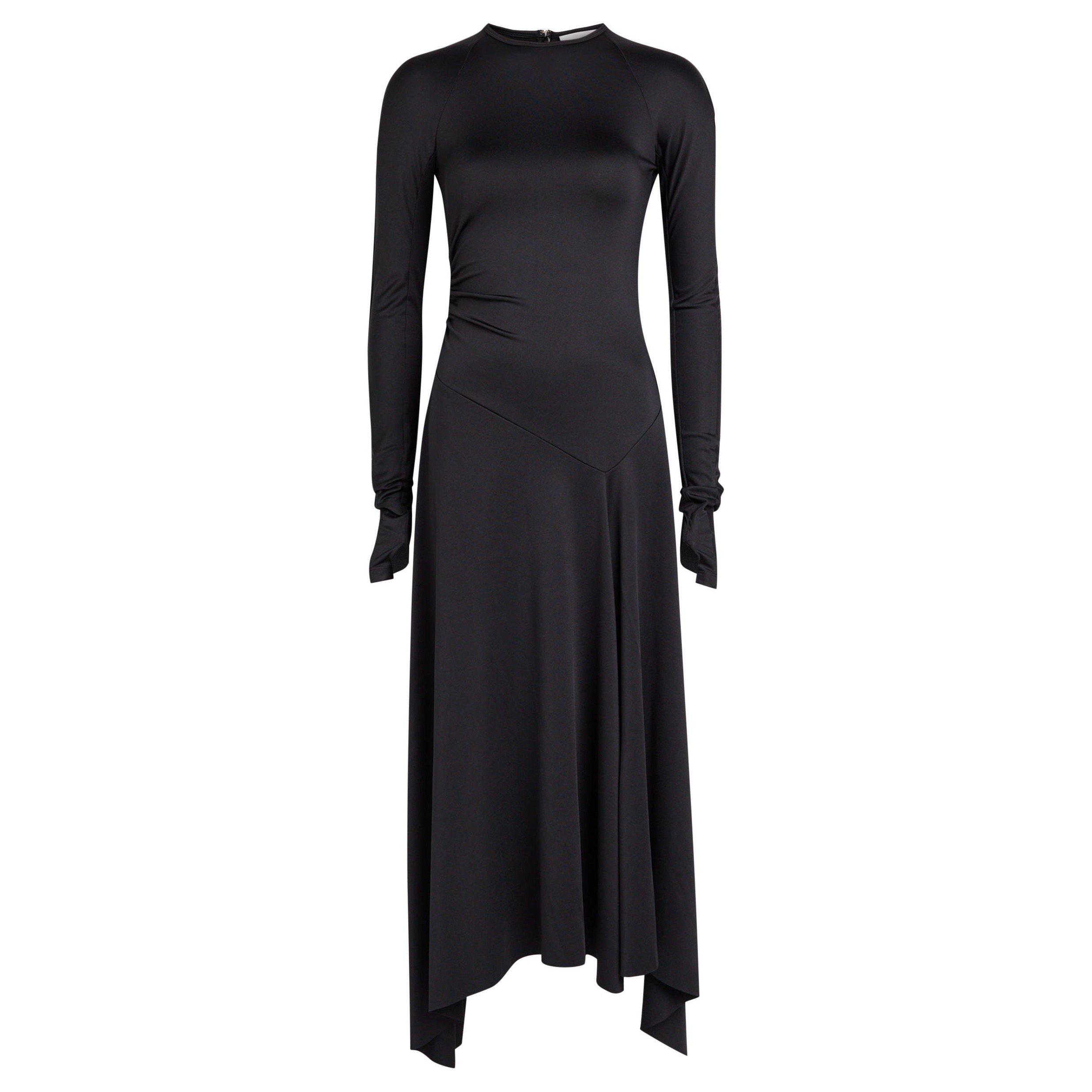 BLACK - Victoria Beckham - LONG SLEEVE MIDI DRESS - 1