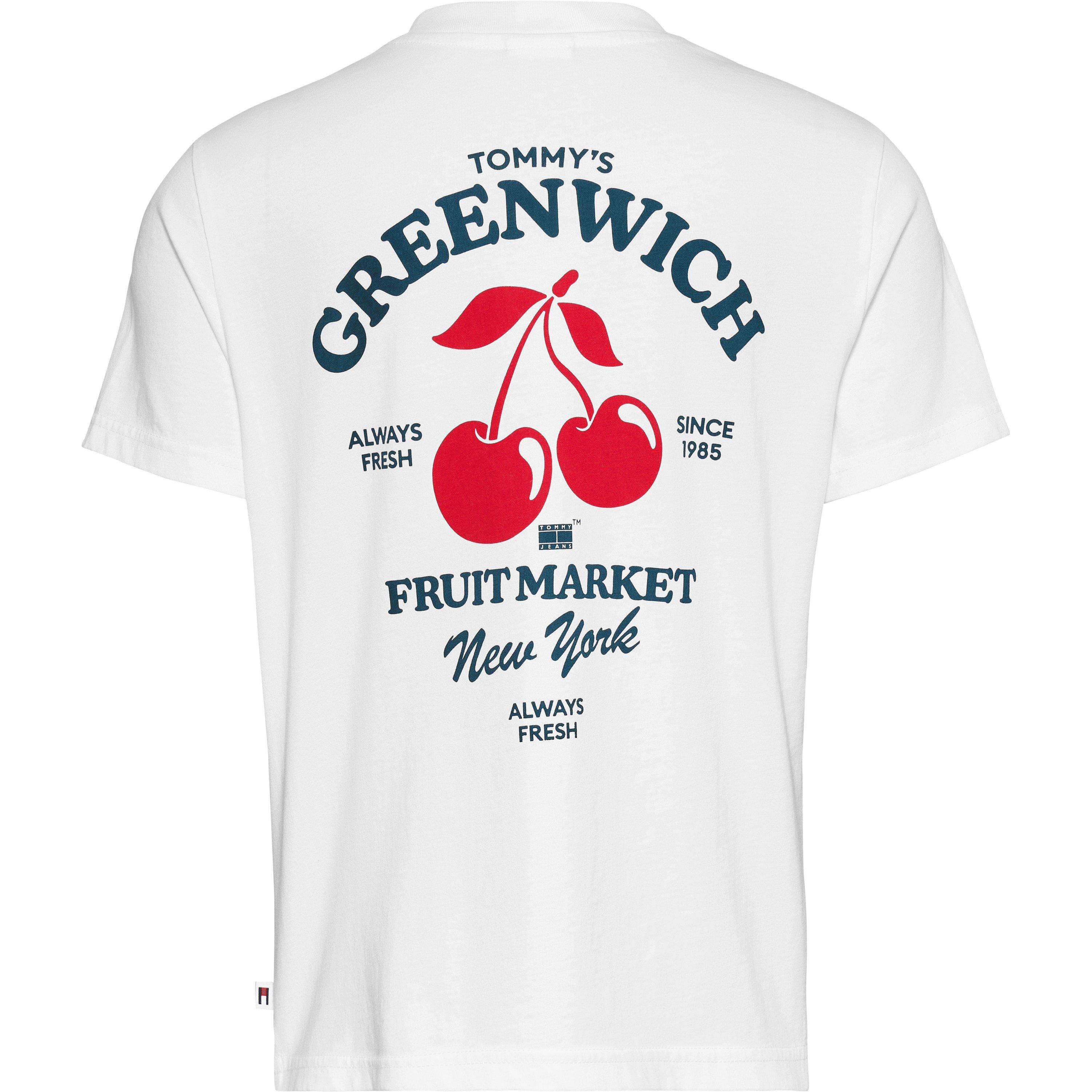 White - Tommy Jeans - Women's Cherry Oversized T-Shirt - 2