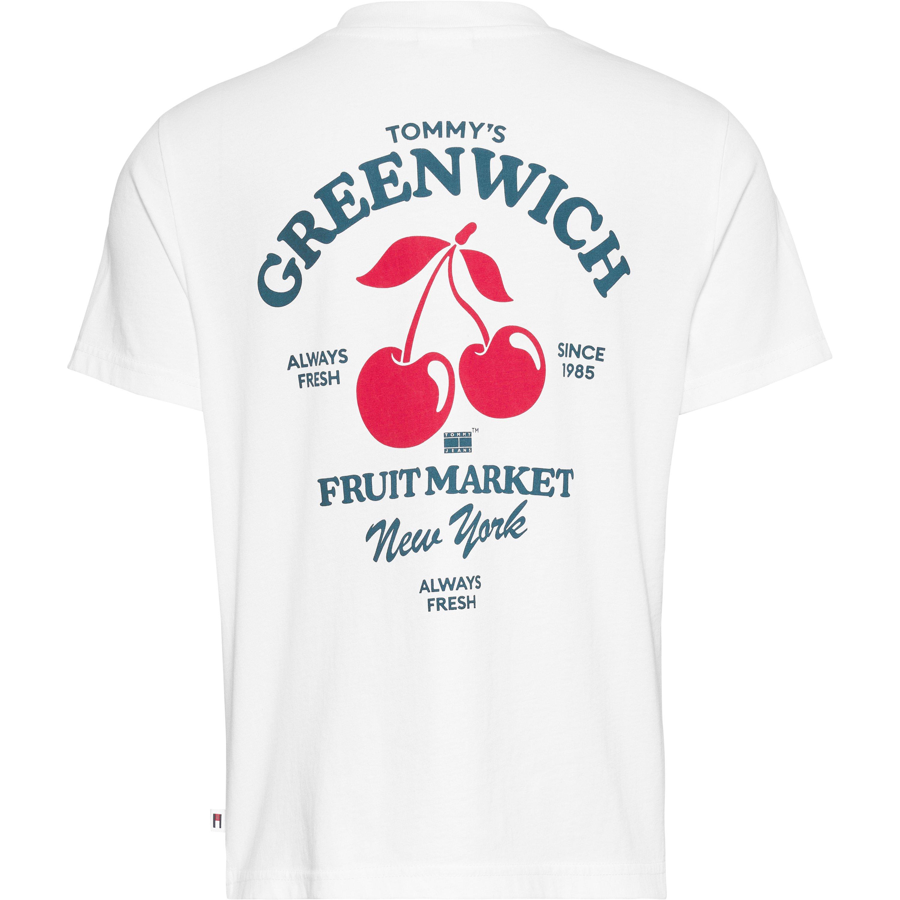 White - Tommy Jeans - Women's Cherry Oversized T-Shirt - 8