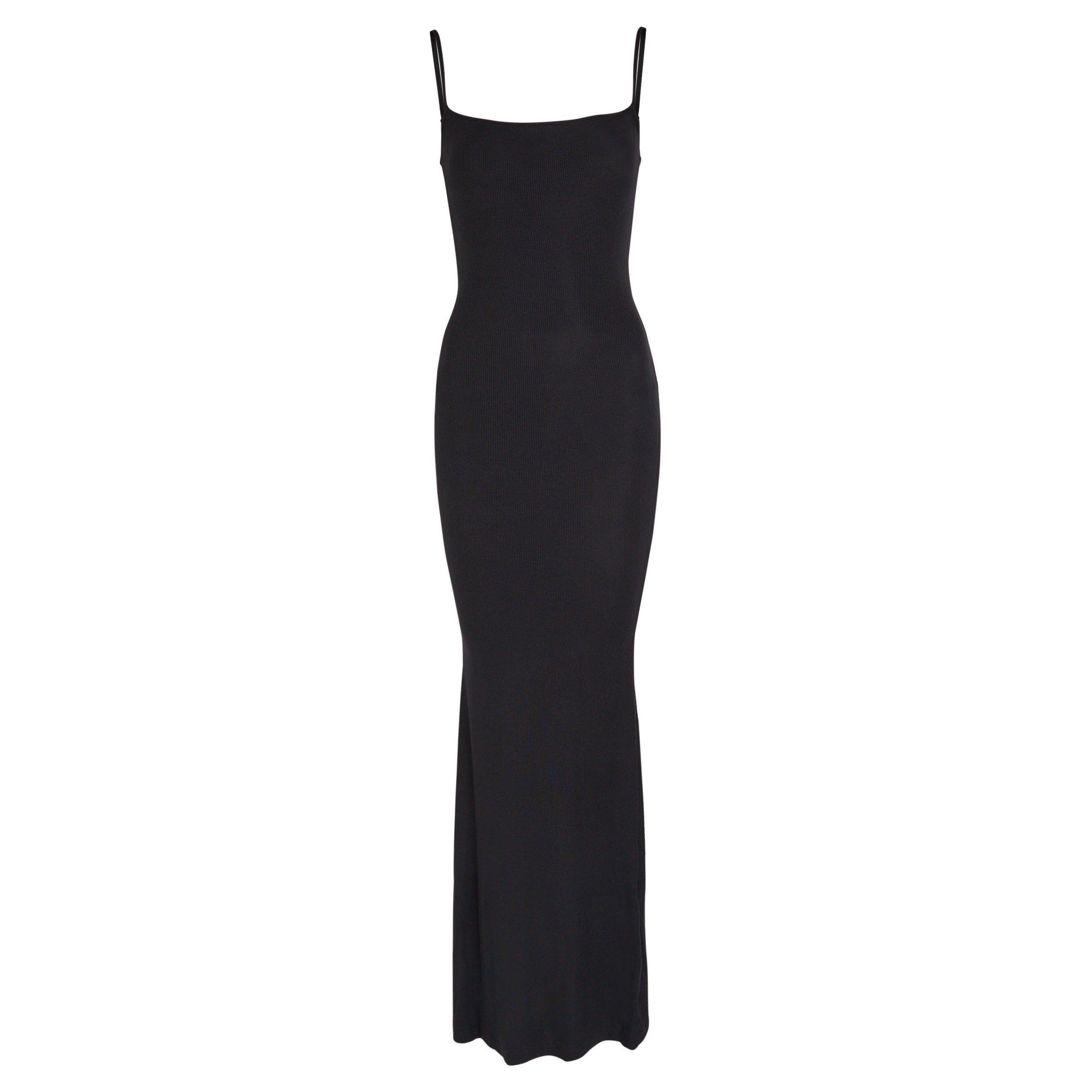 BLACK - SKIMS - S SOFT LOUNGE LONG SLIP DRESS