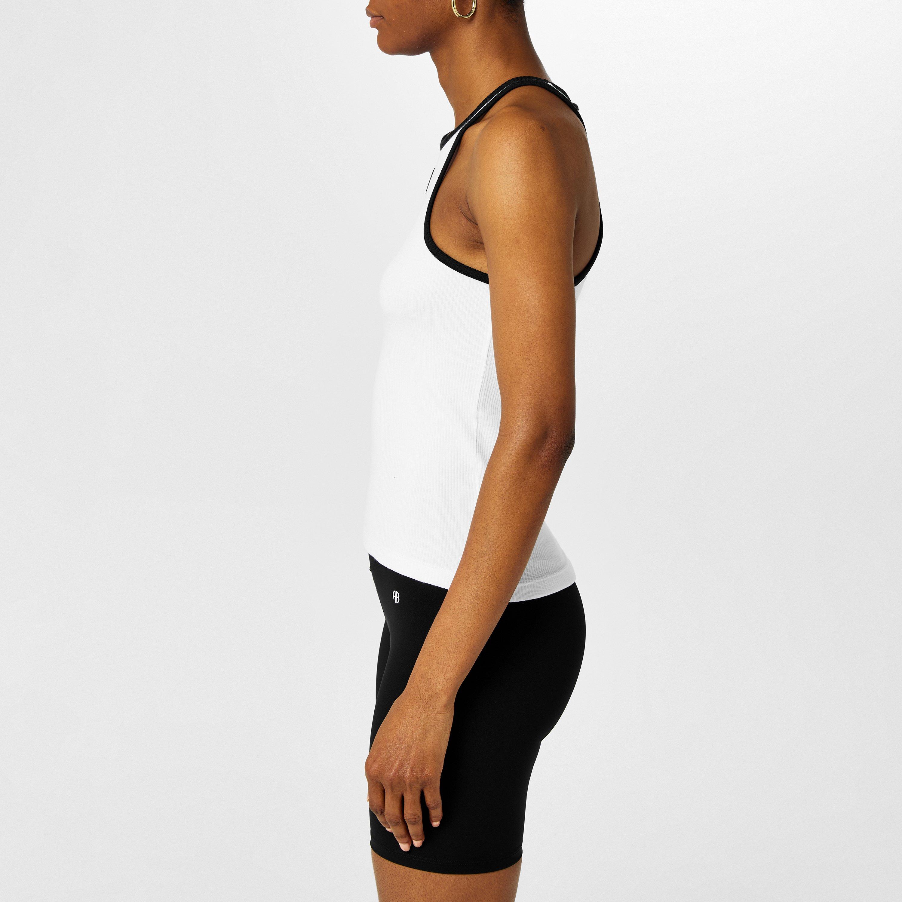 White - Sporty and Rich - Women's Ribbed Tank Vest - 2