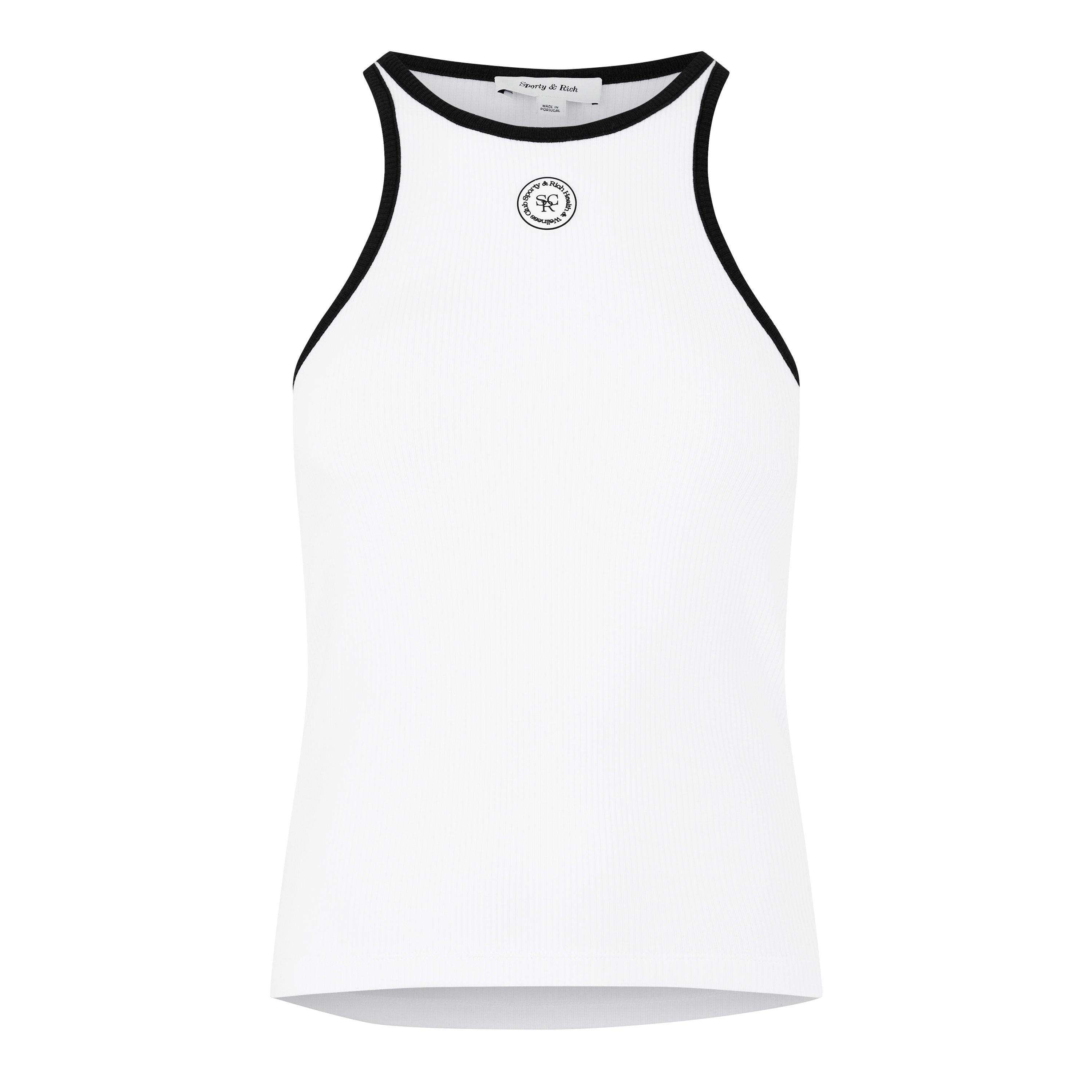 White - Sporty and Rich - Women's Ribbed Tank Vest - 5