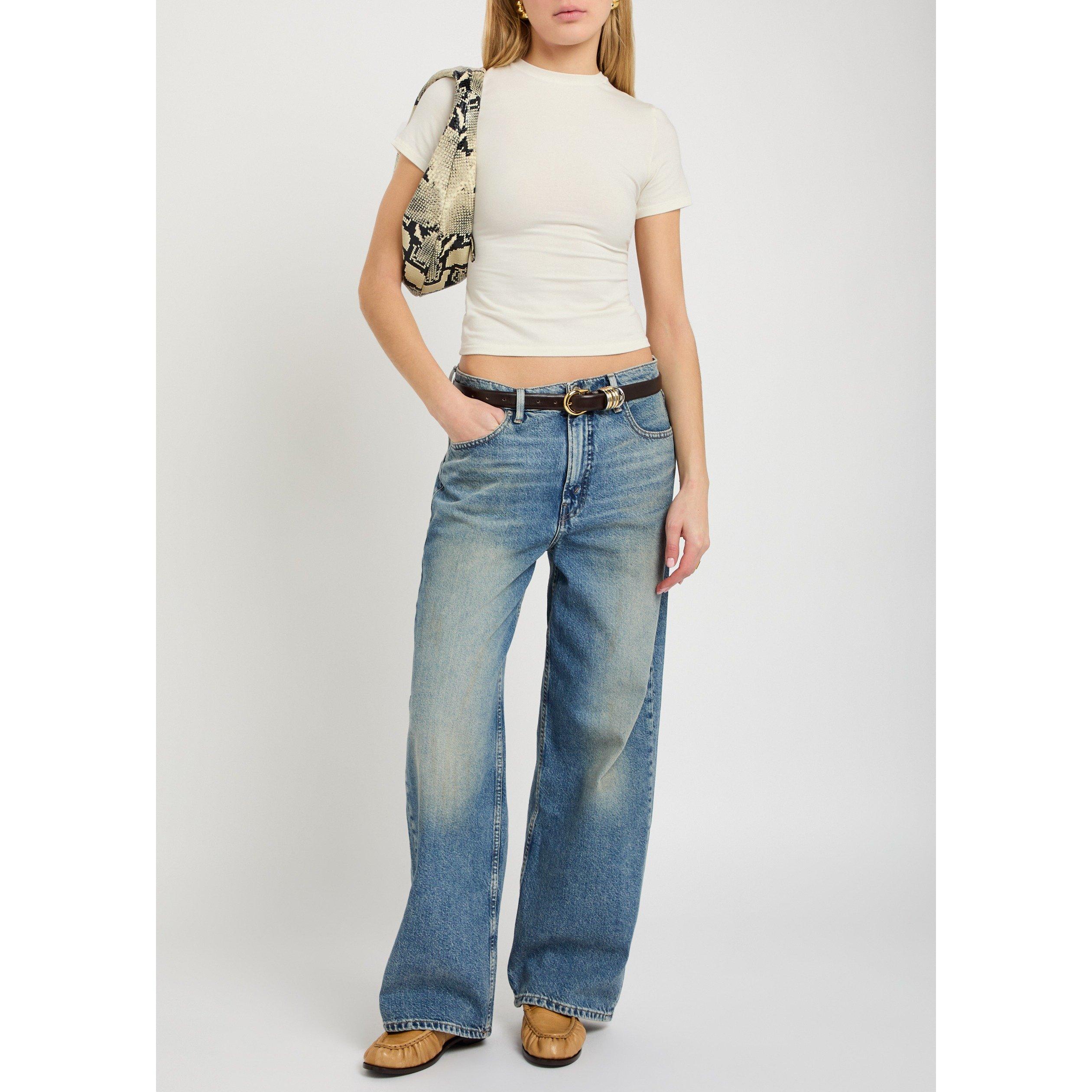 OFF WHITE - SKIMS - Women's Cotton Short-Sleeve Slim-Fit T-Shirt - 5