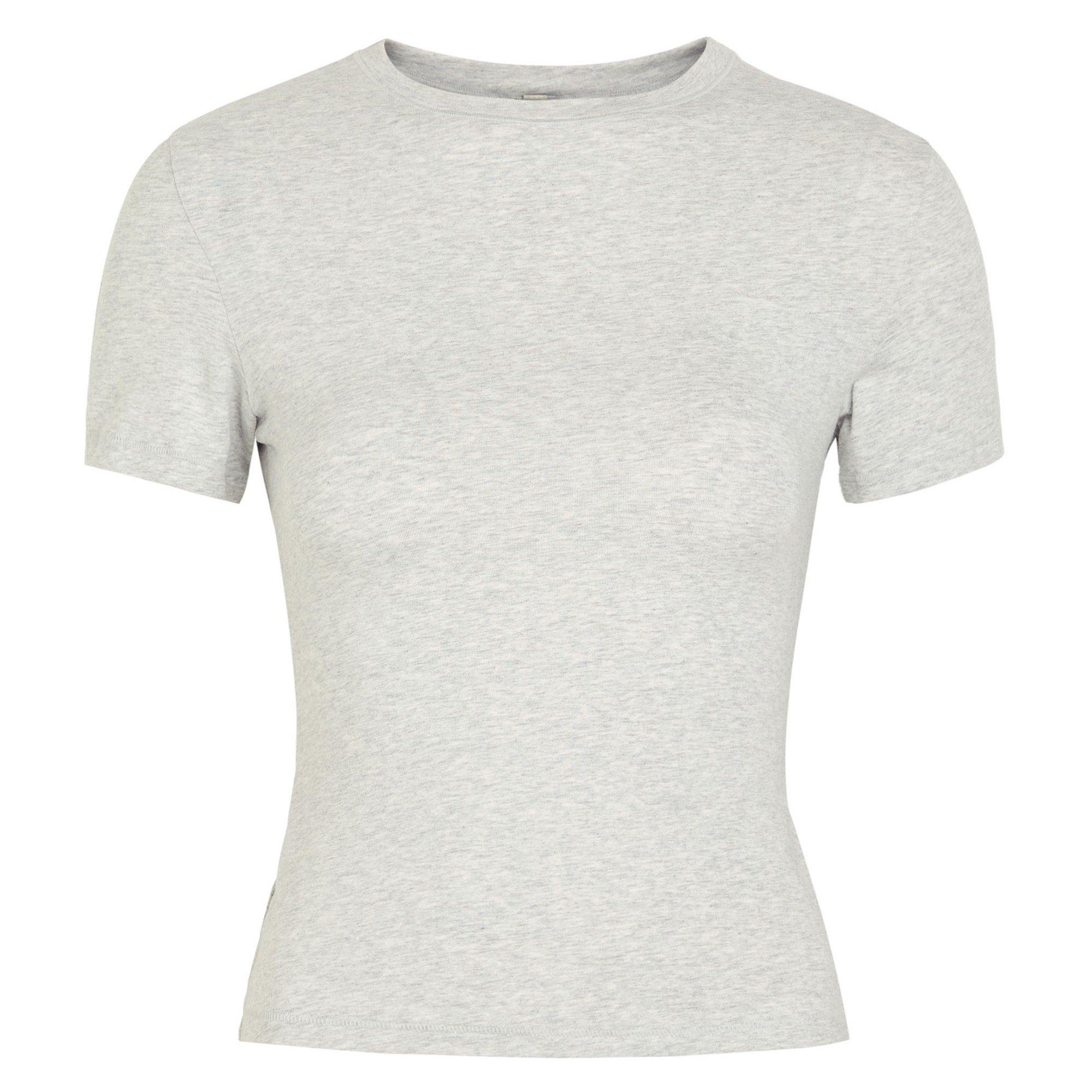 LIGHT GREY - SKIMS - T COTTON JERSEY T-SHIRT