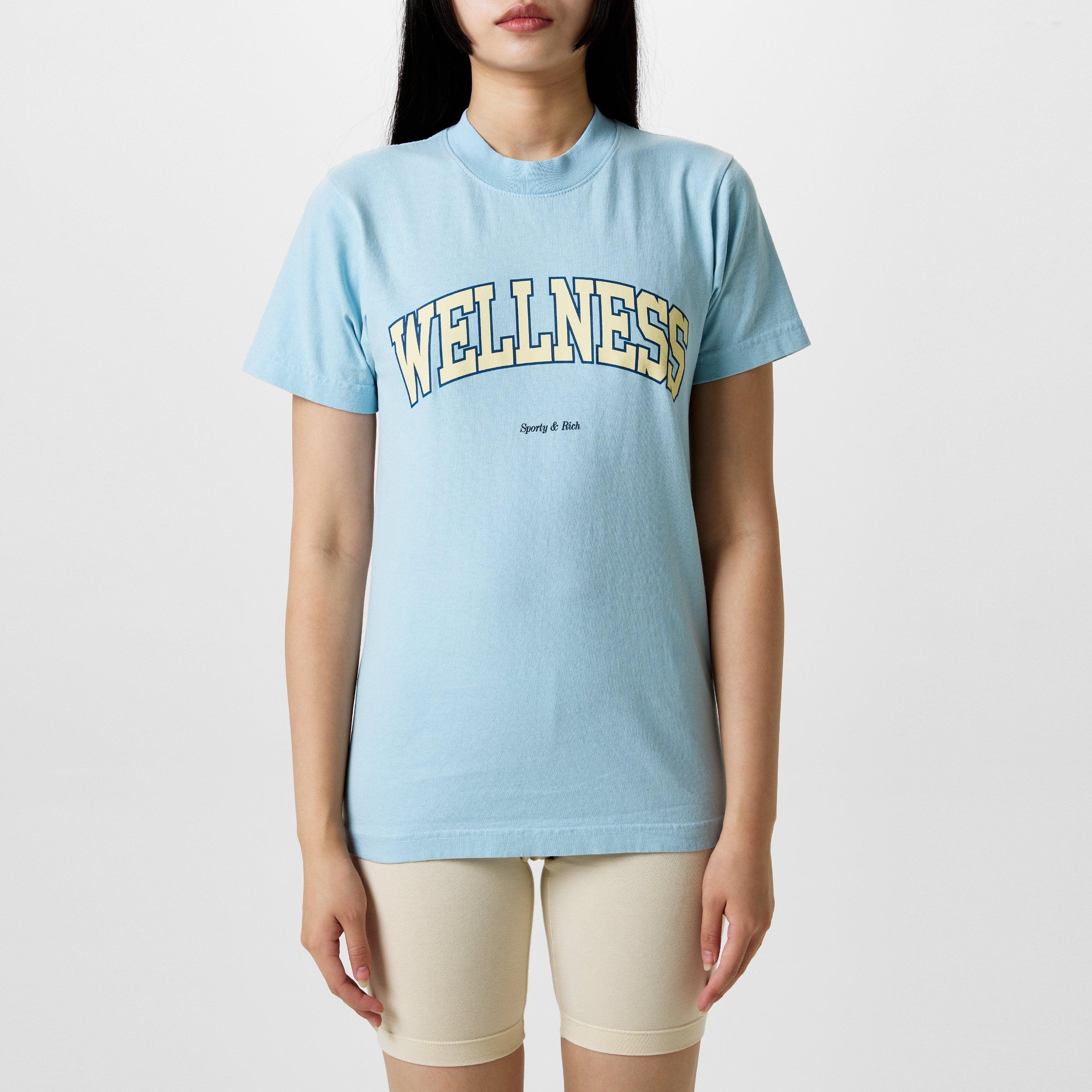 Sporty and Rich Wellness Slogan T-Shirt | Flannels