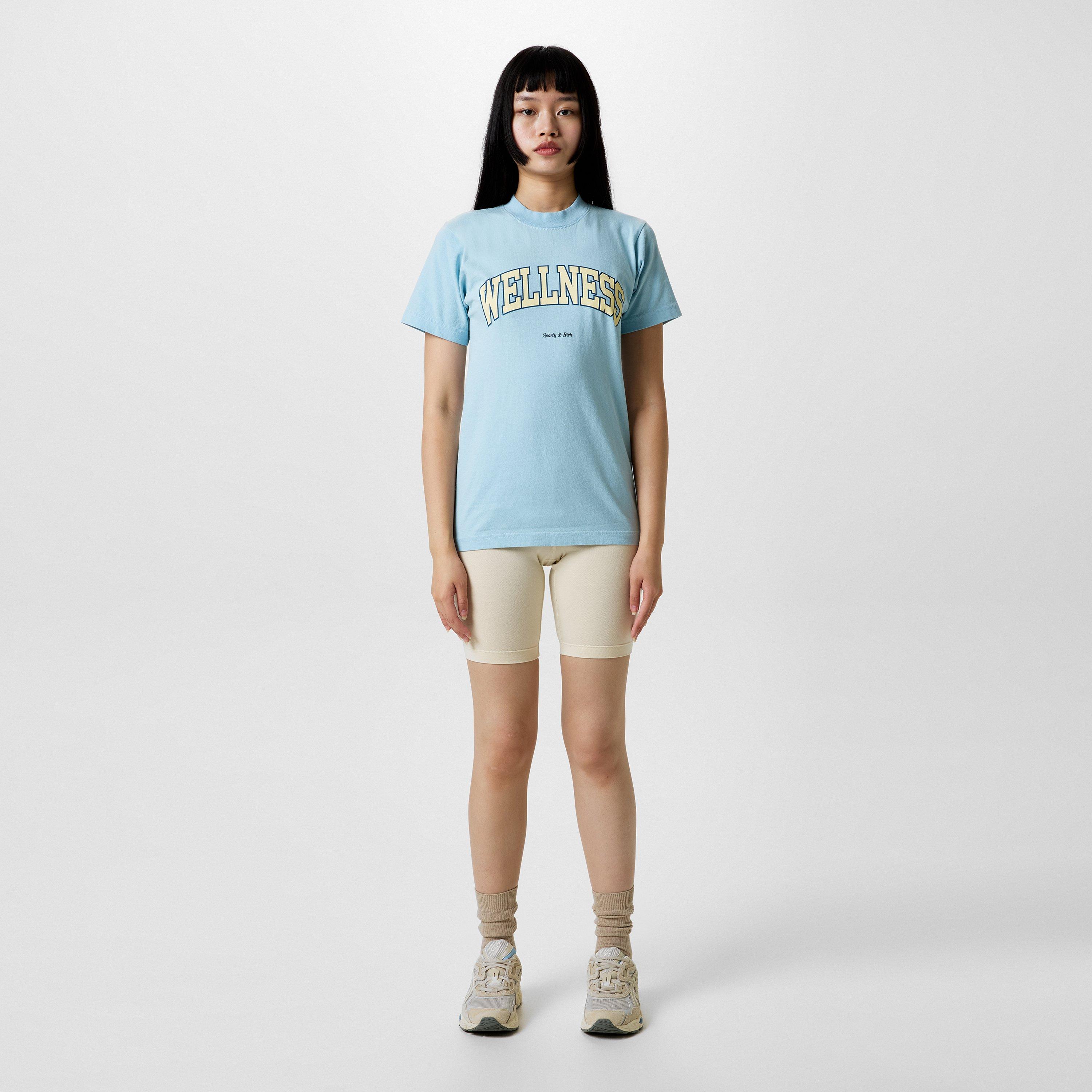 China Blue - Sporty and Rich - Wellness Slogan T-Shirt - 4