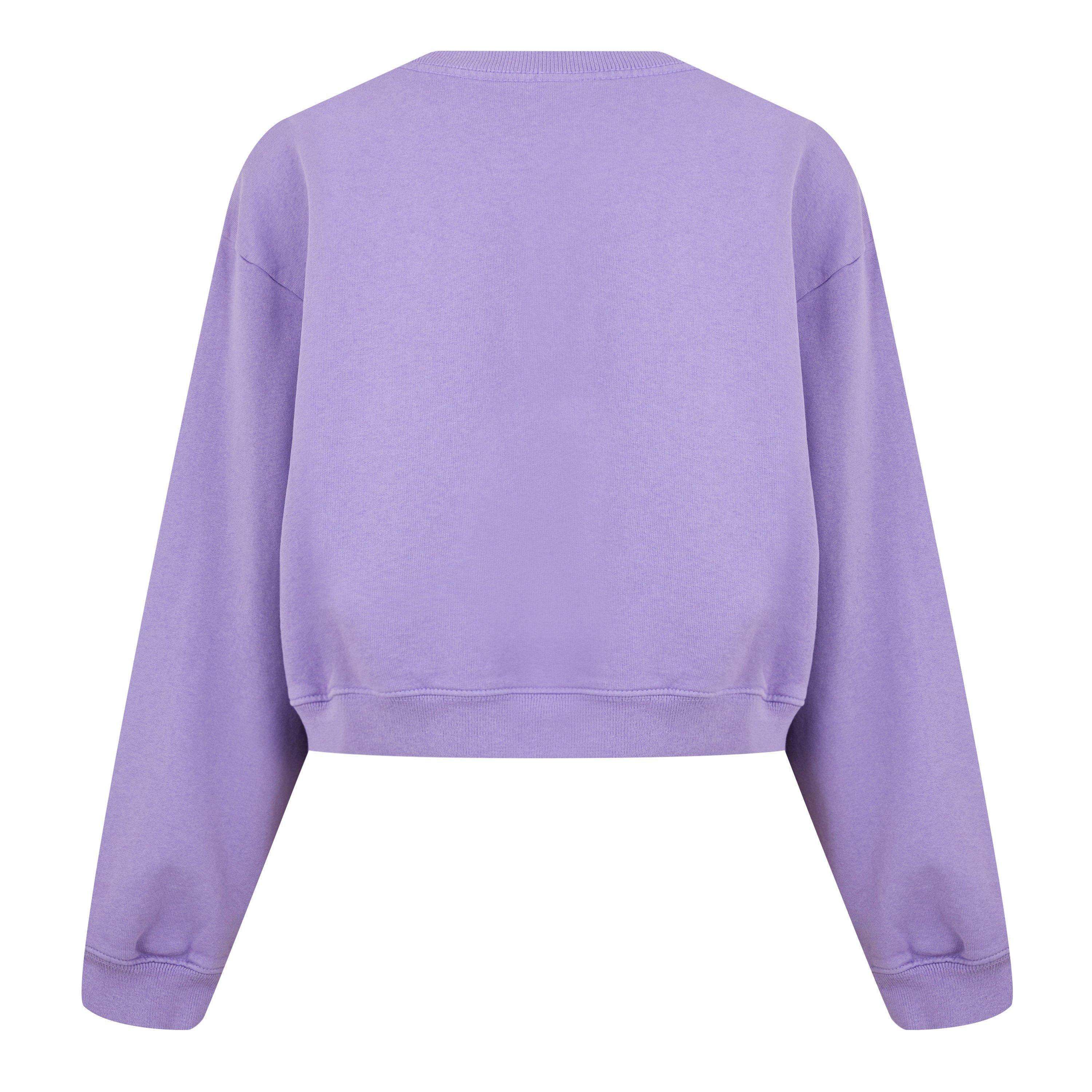 Violet - Sporty and Rich - Wellness Cropped Crewneck Sweatshirt - 6
