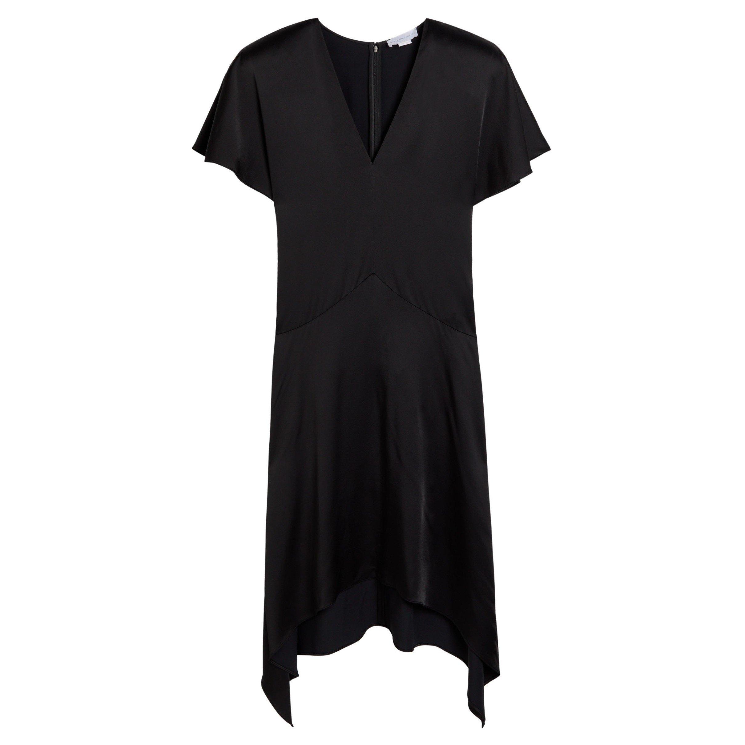 BLACK - Stella McCartney - ENVERS VNECK DRESS - 1