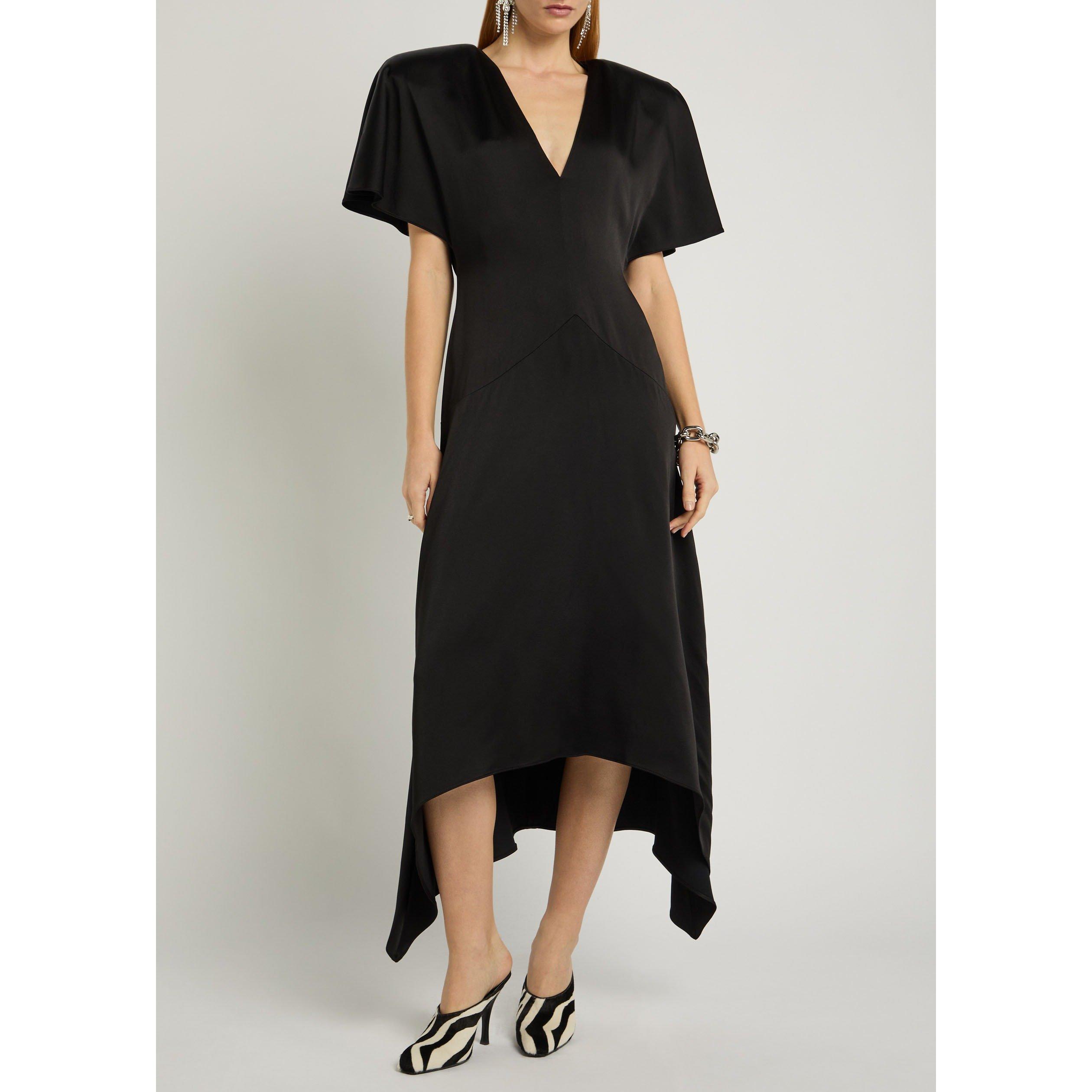 BLACK - Stella McCartney - ENVERS VNECK DRESS - 5