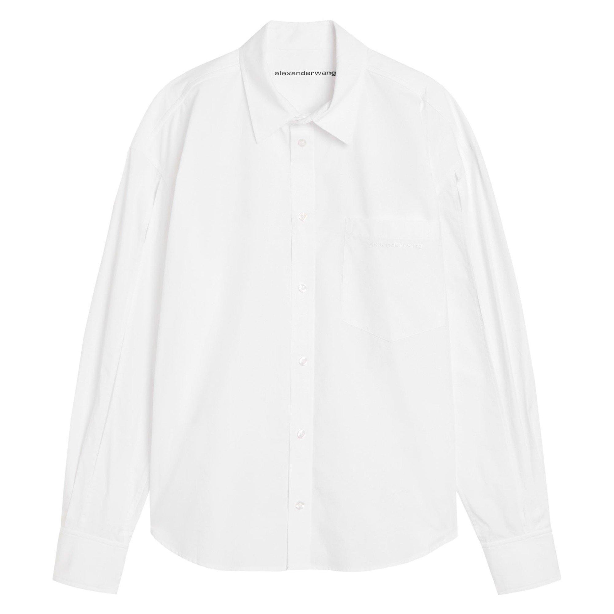 WHITE - Alexander Wang - SHIRT W/ SLASHED SLEEVE