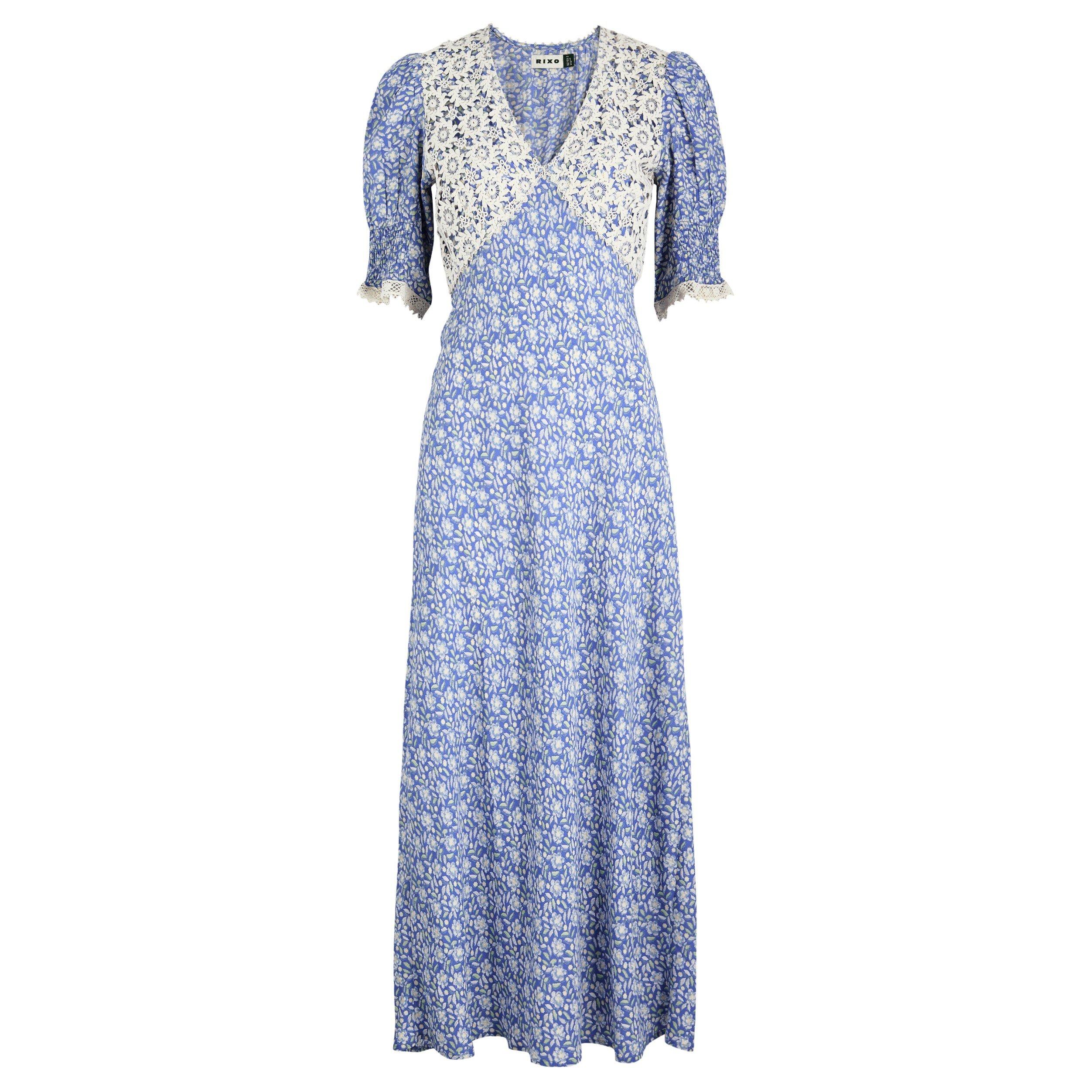 BLUE - RIXO - LD Olga Dress