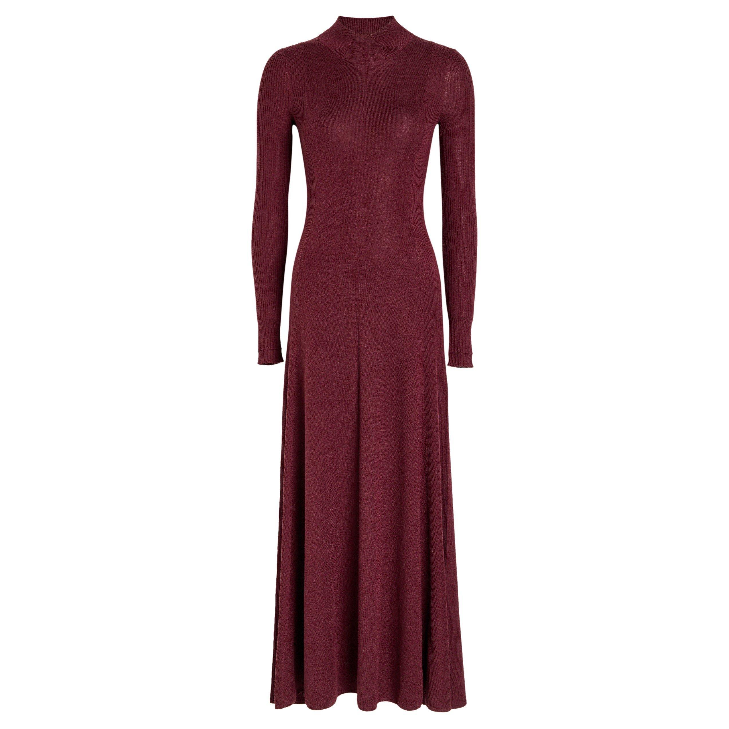 BURGUNDY - Maria McManus - SD RIB GODET DRESS
