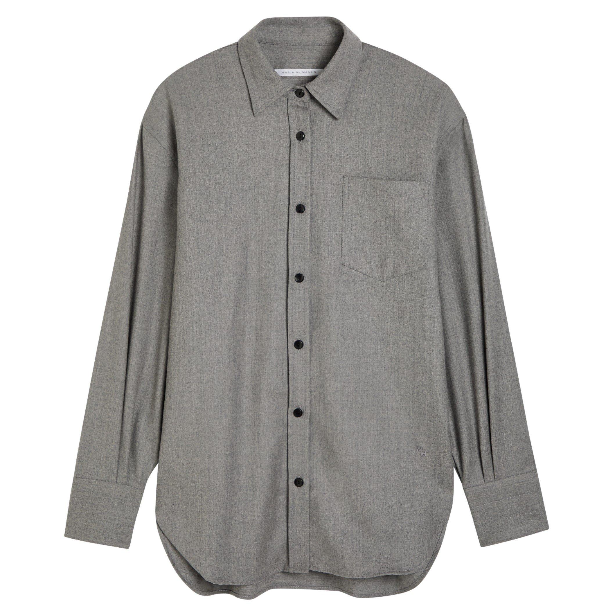 GREY - Maria McManus - S OVERSIZED TUNIC SHIRT