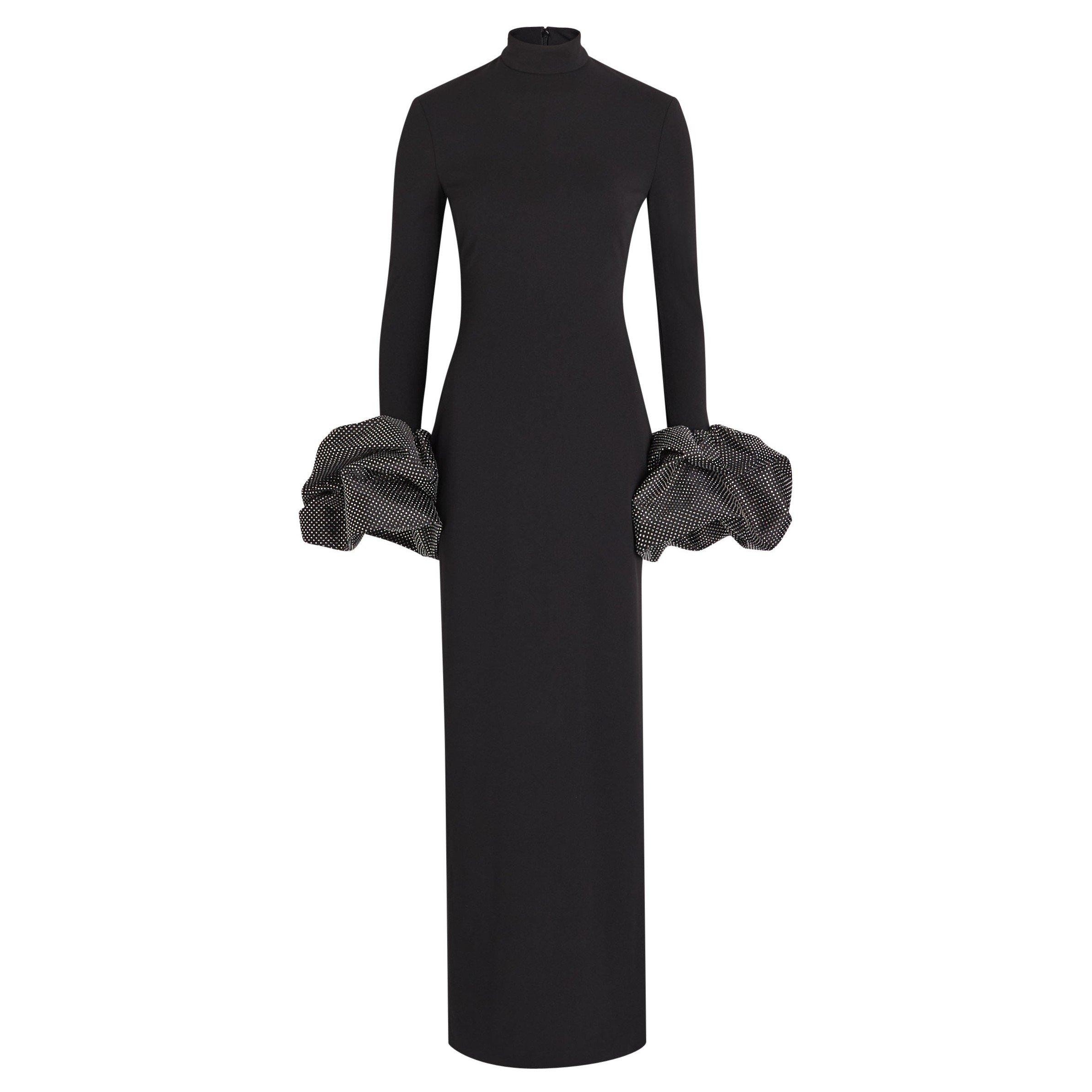 BLACK - Solace London - LD VIVIANA CRYSTAL MAXI DRESS - 1