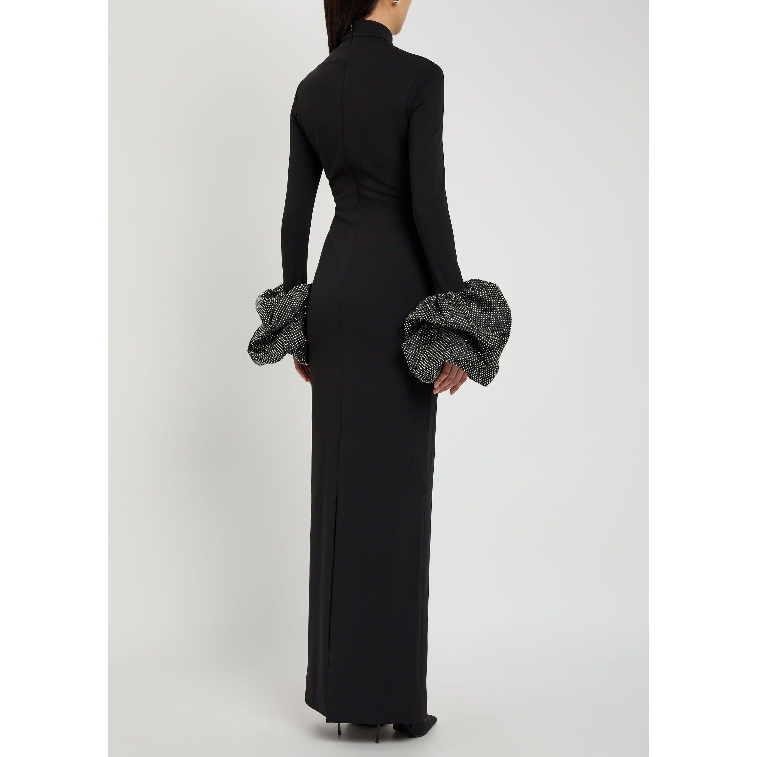 BLACK - Solace London - LD VIVIANA CRYSTAL MAXI DRESS - 3