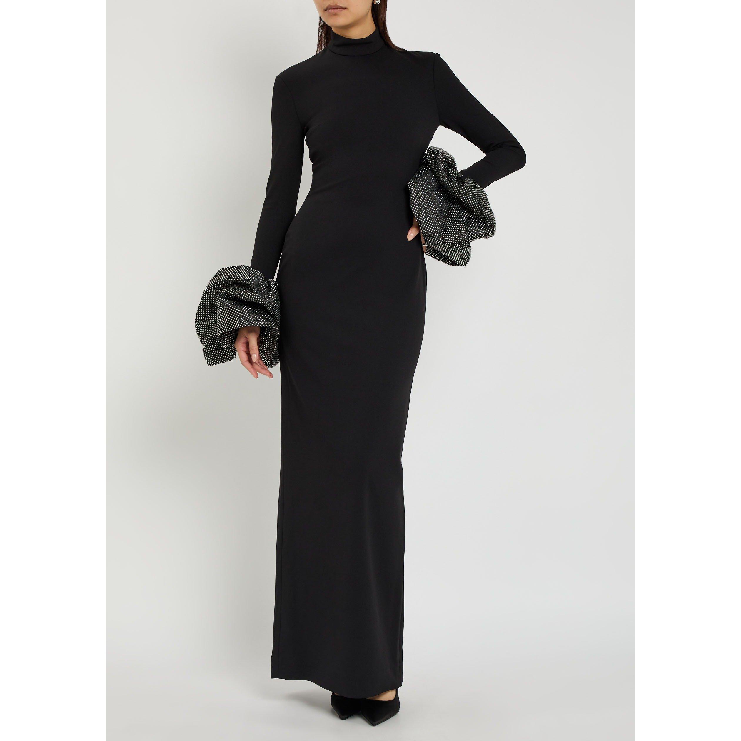 BLACK - Solace London - LD VIVIANA CRYSTAL MAXI DRESS - 5