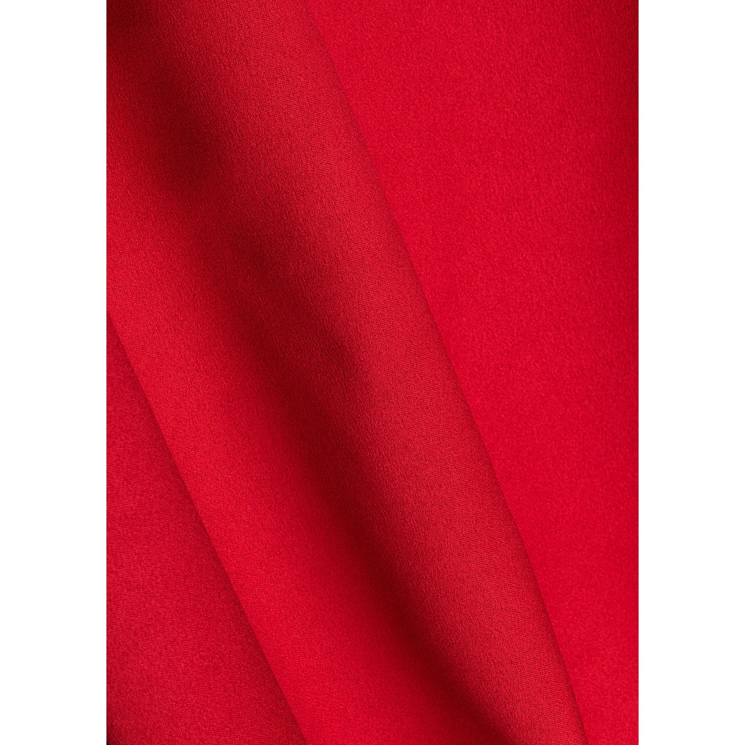RED - Solace London - Women's Fern Satin Halterneck Maxi Dress - 4