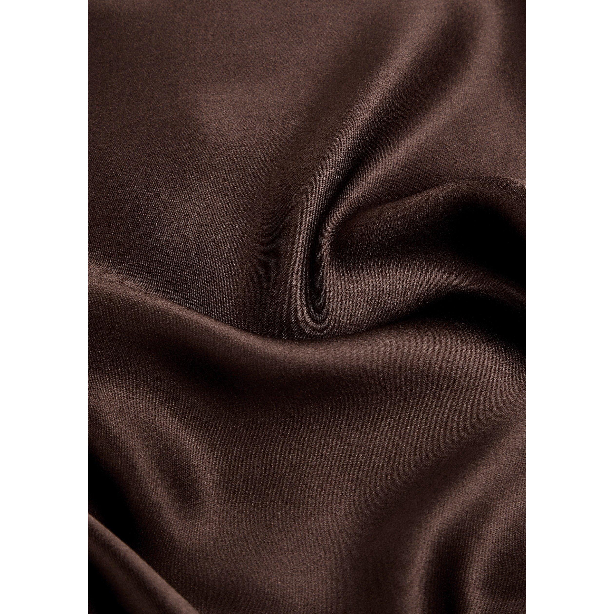 BROWN - Reformation - Women's Frankie Silk Maxi Dress - 4