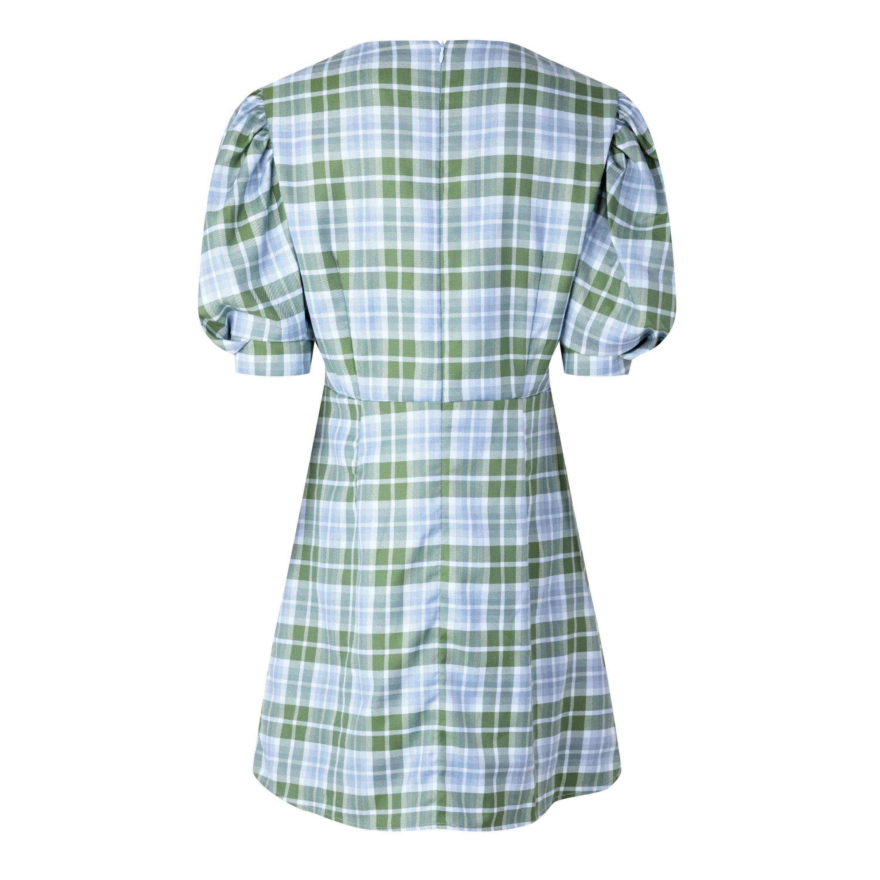 GREEN - Sister Jane - SD Foyer Check Mini Dress - 2