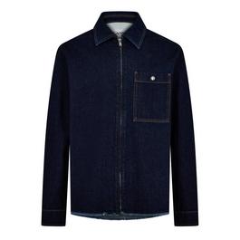 Lanvin Zip Denim Shirt