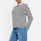 BLACK STRIPE - I Saw It First - zebra-print stretch-sustainable cotton sweatshirt - 3