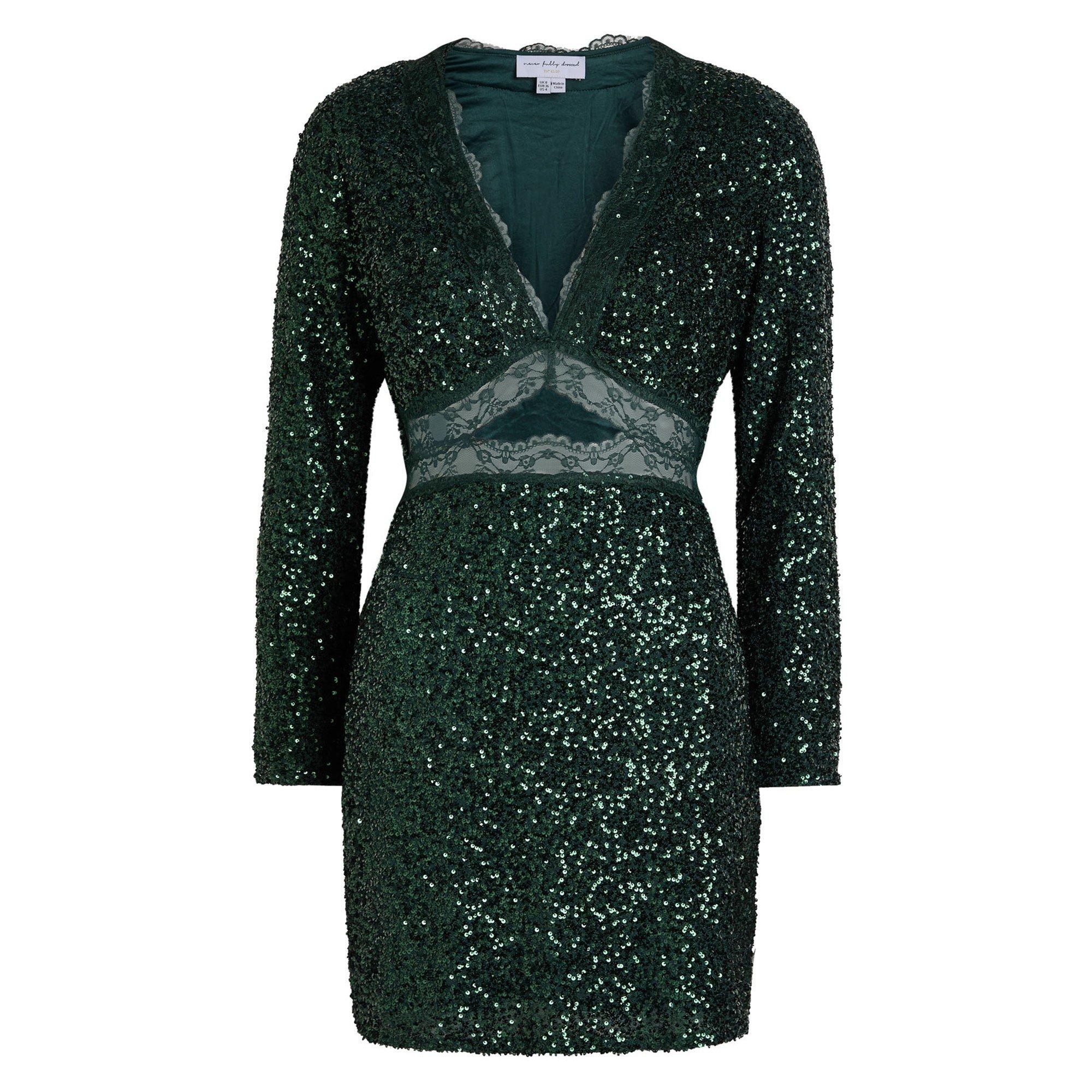 GREEN - Never Fully Dressed - SD EMERALD MIMI MINI DRESS - 1