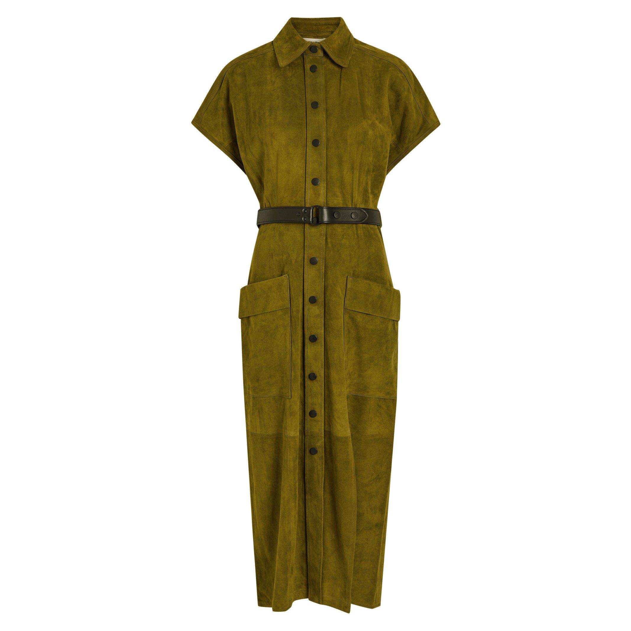 GREEN - SKIIM - LD LIZA SHORT SLEEVE MAXI DRES