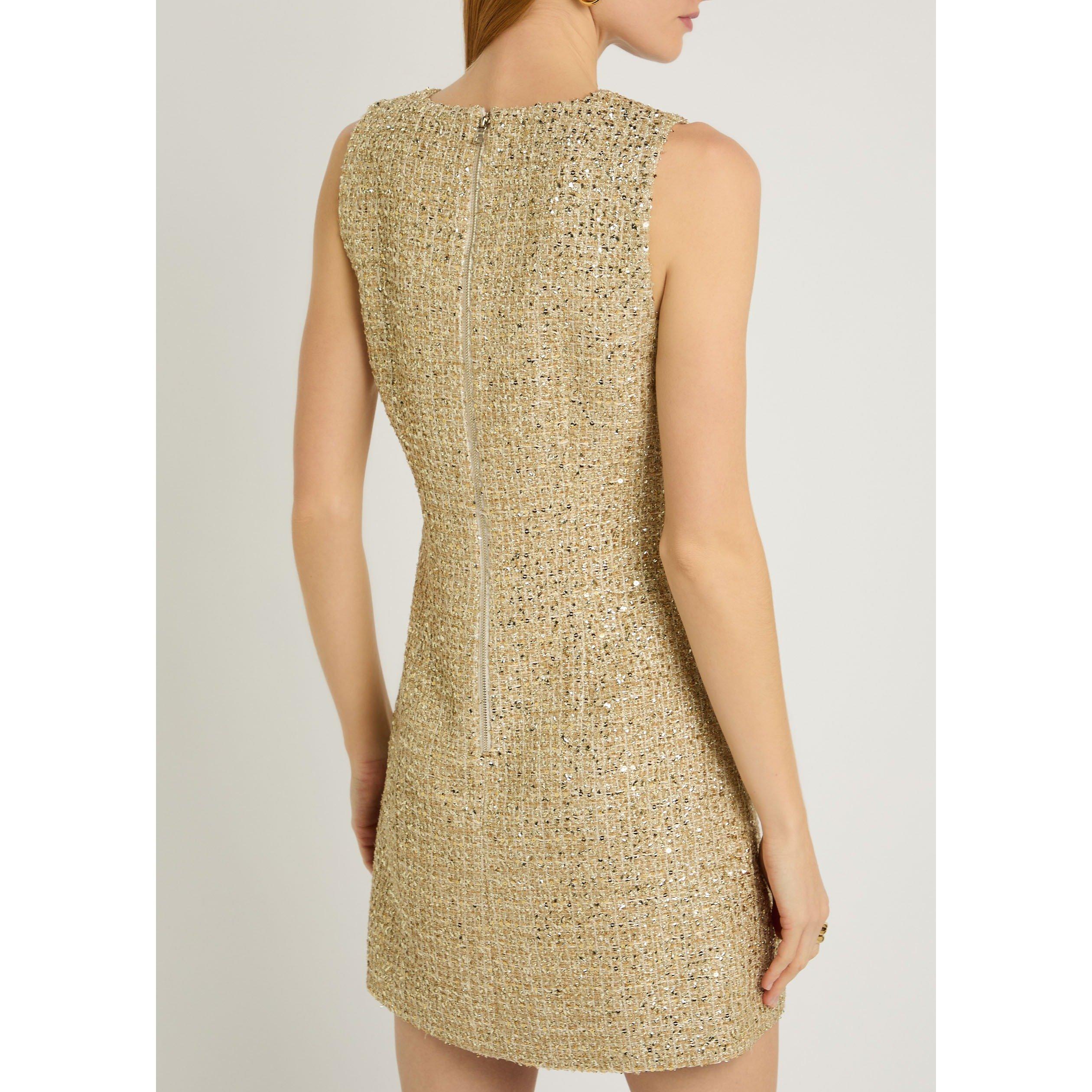 GOLD - Alice And Olivia - SD CADE SLVLSS SHIFT MINI DRS - 3
