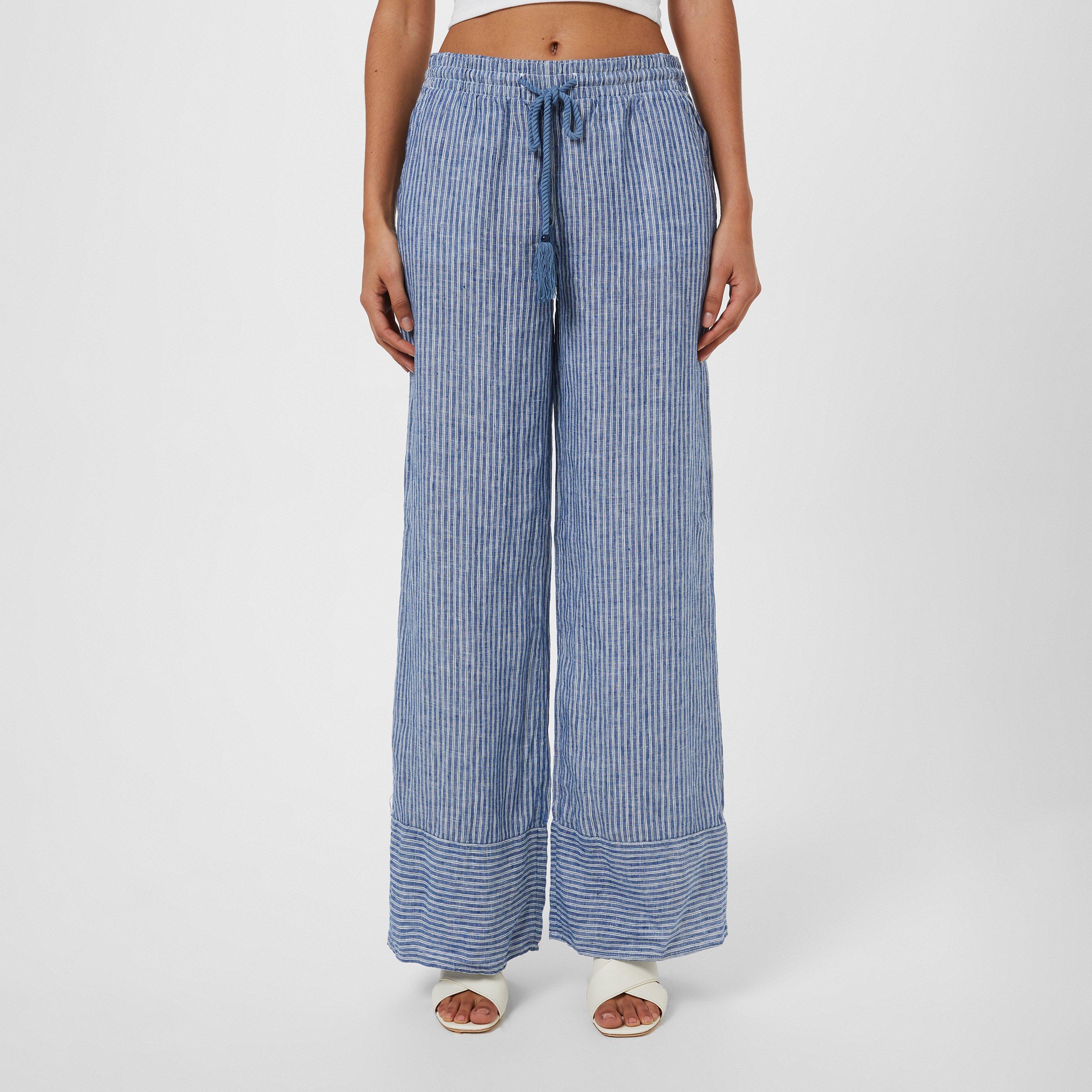 Blue/White - Lauren by Ralph Lauren - Ziakash Trousers - 2