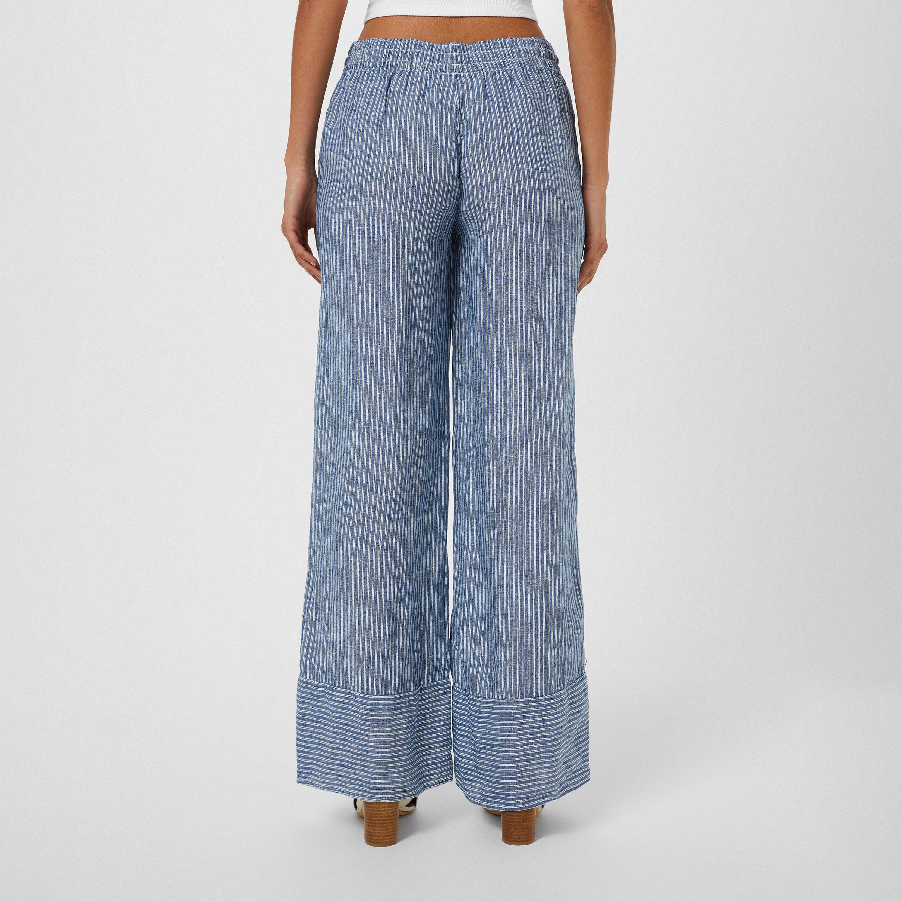 Blue/White - Lauren by Ralph Lauren - Ziakash Trousers - 3