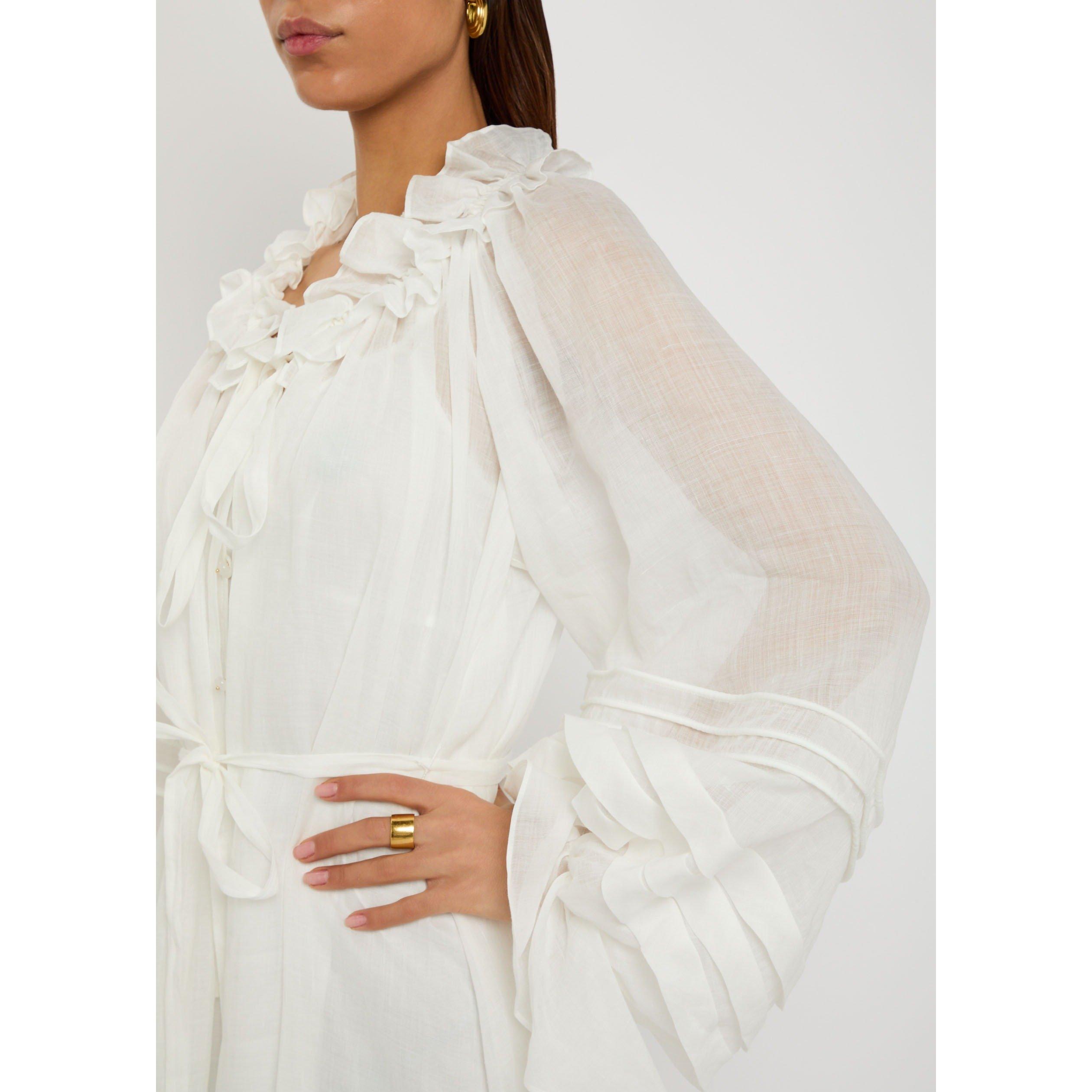 IVORY - Zimmermann - REBELLION CORDED BILLOW DRESS - 4