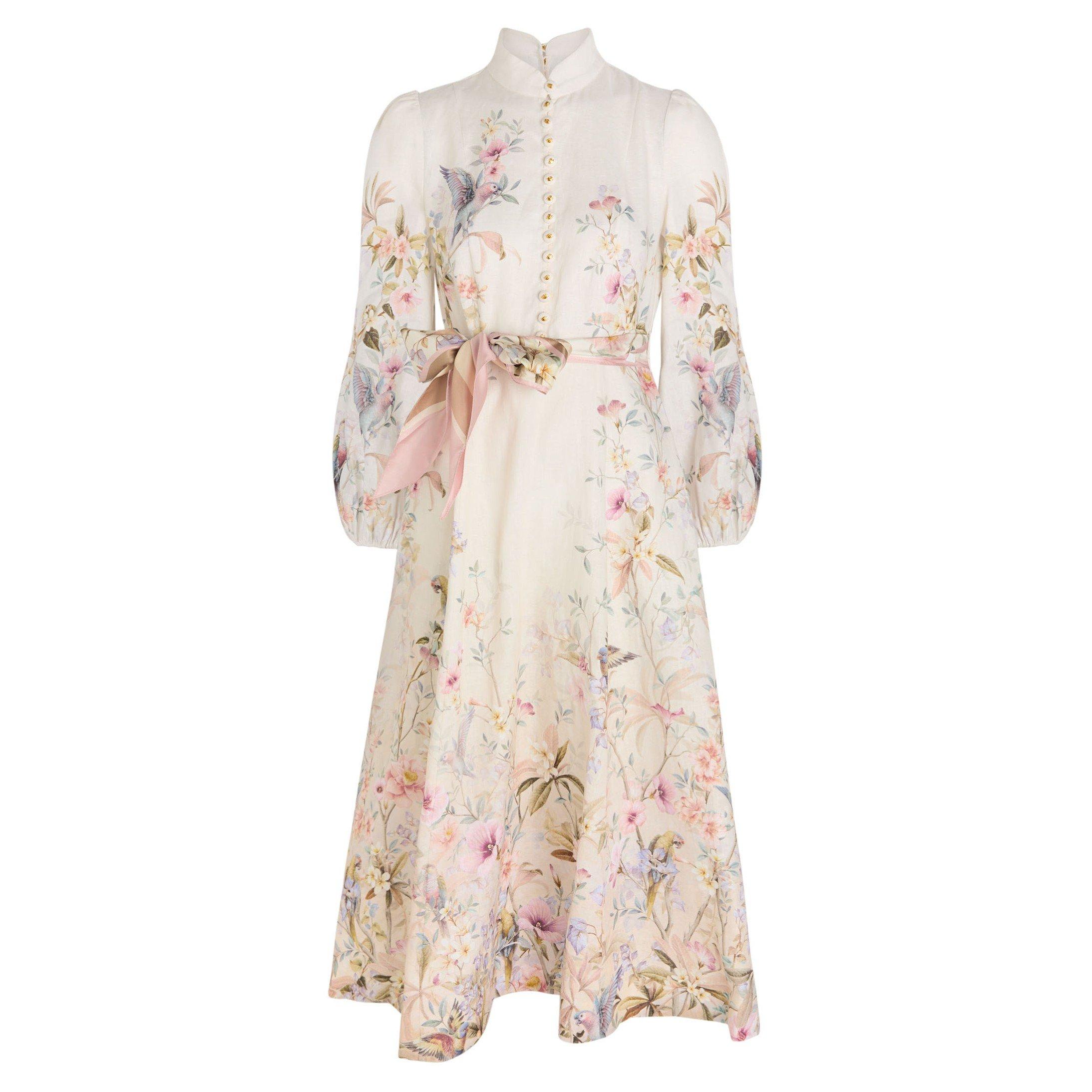 CREAM AND OTHER - Zimmermann - REBELLION BUTTON MIDI DRESS