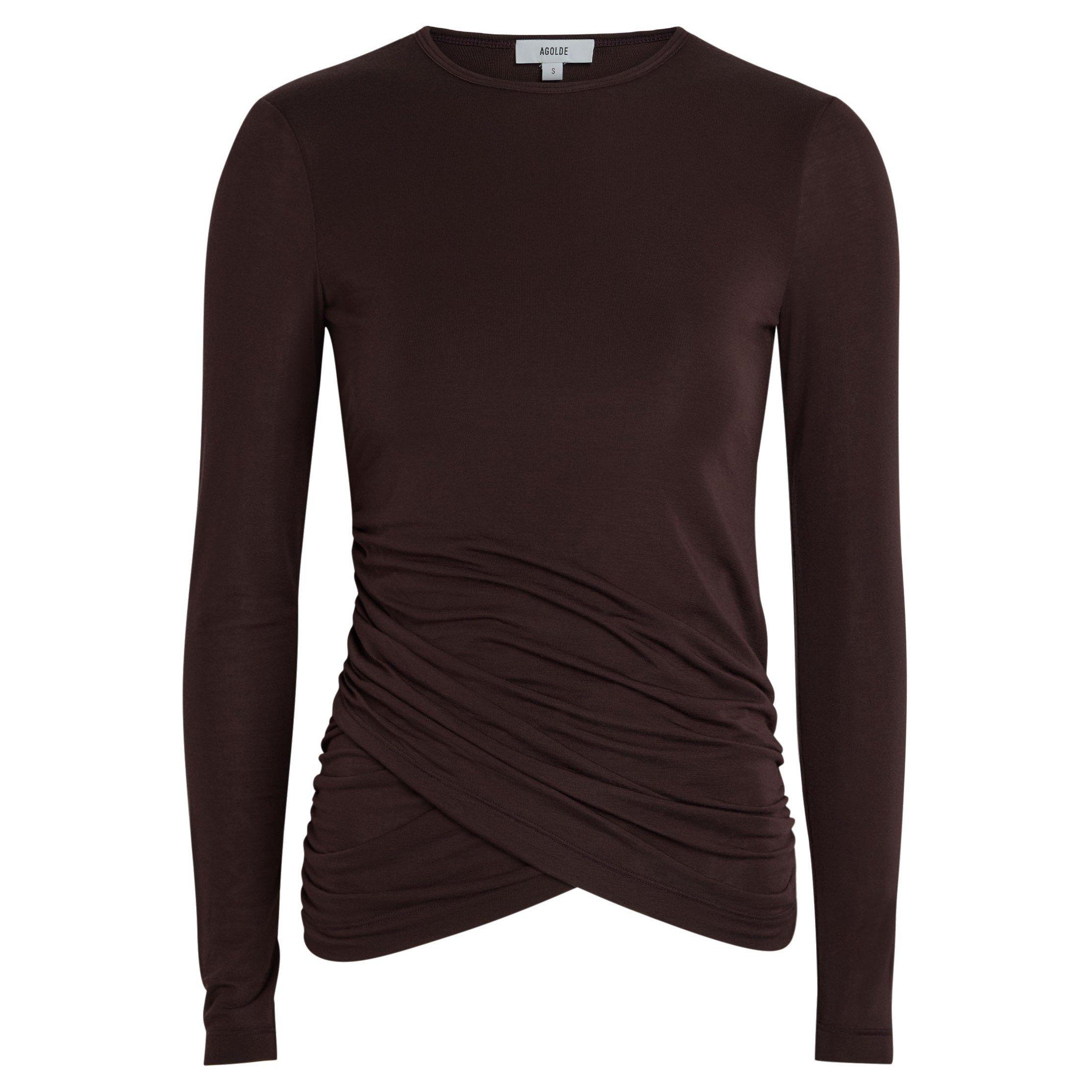 BROWN - Agolde - TO EVE TWIST TEE