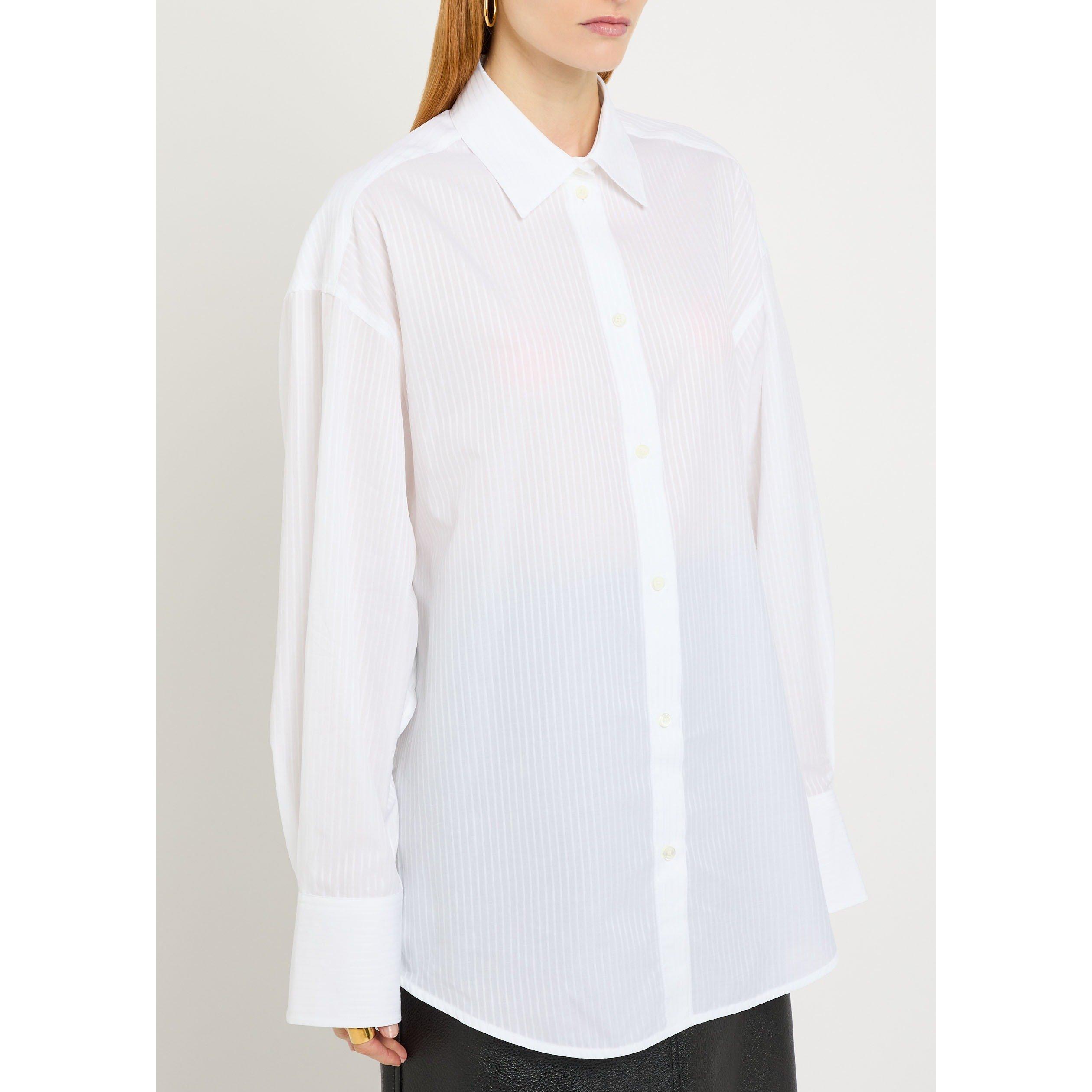 WHITE - Toteme - OVERSIZED STRIPE SHIRT - 2