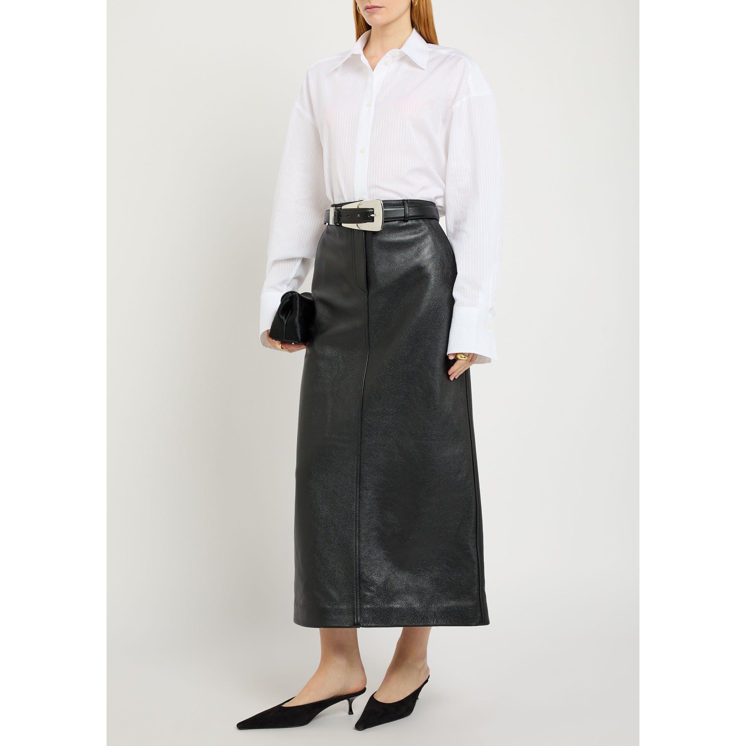 WHITE - Toteme - OVERSIZED STRIPE SHIRT - 5