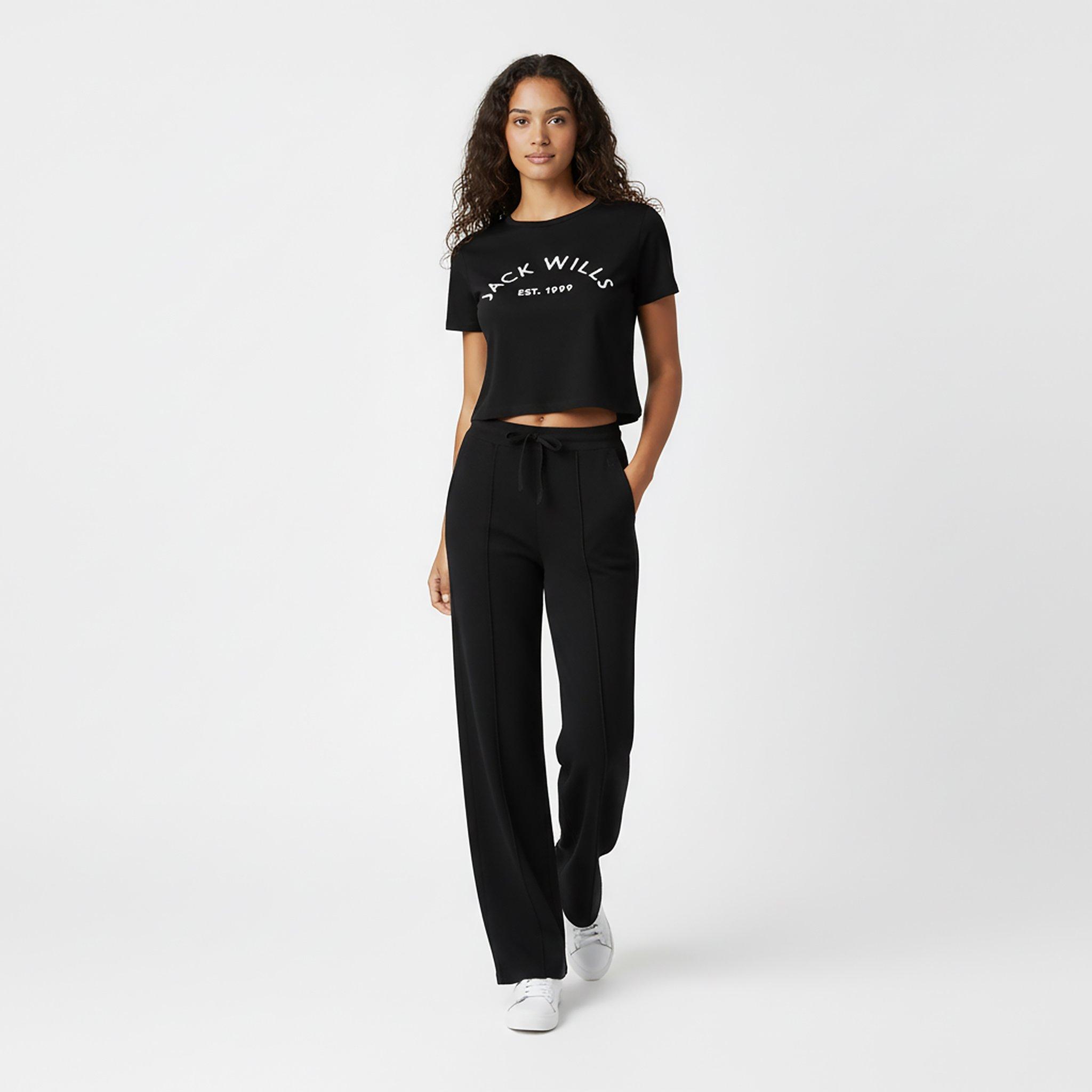 Crna - Jack Wills - Knitted Pin-Tuck Trousers Women - 5