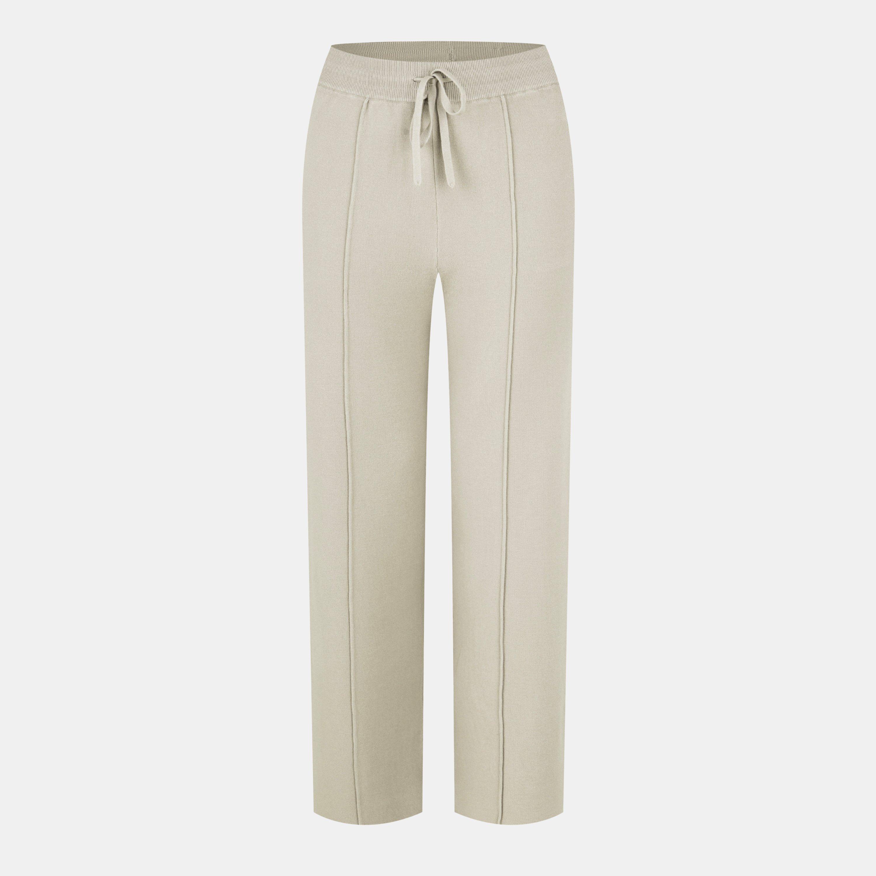 Jack Wills Women's Knitted Pin-Tuck Trousers - Stone - 8 (XS)