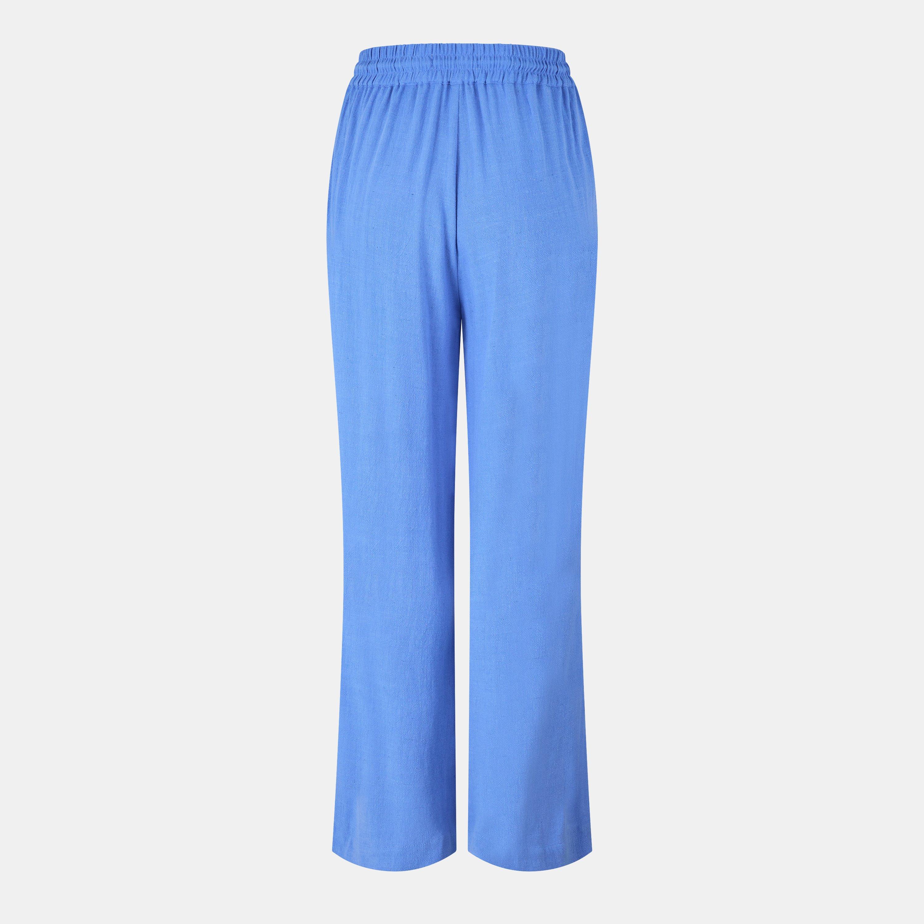 Ultra Marine - Jack Wills - Linen Blend Wide Leg Trousers - 2