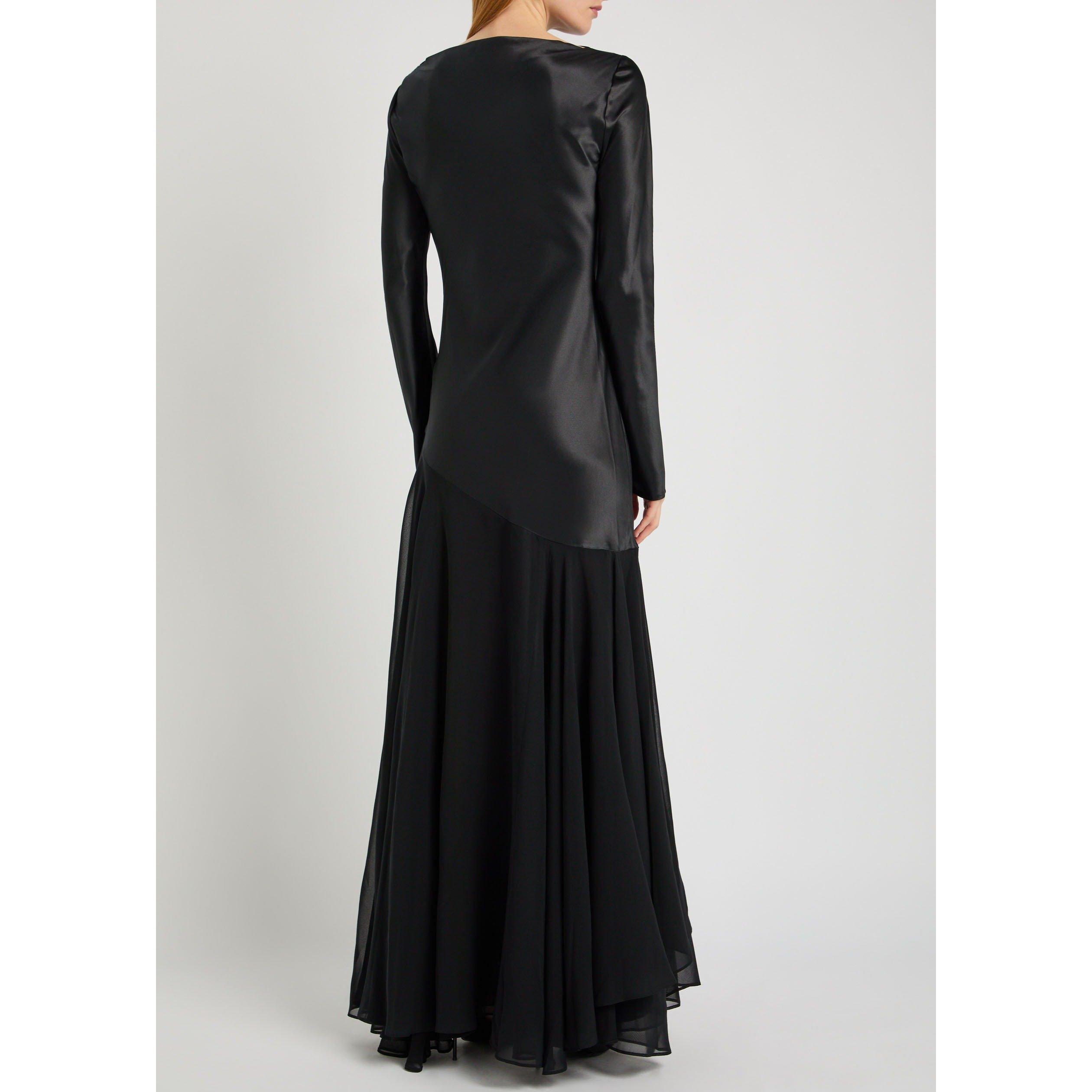 BLACK - Tove - LD CORDELIA LS LG DRESS - 3