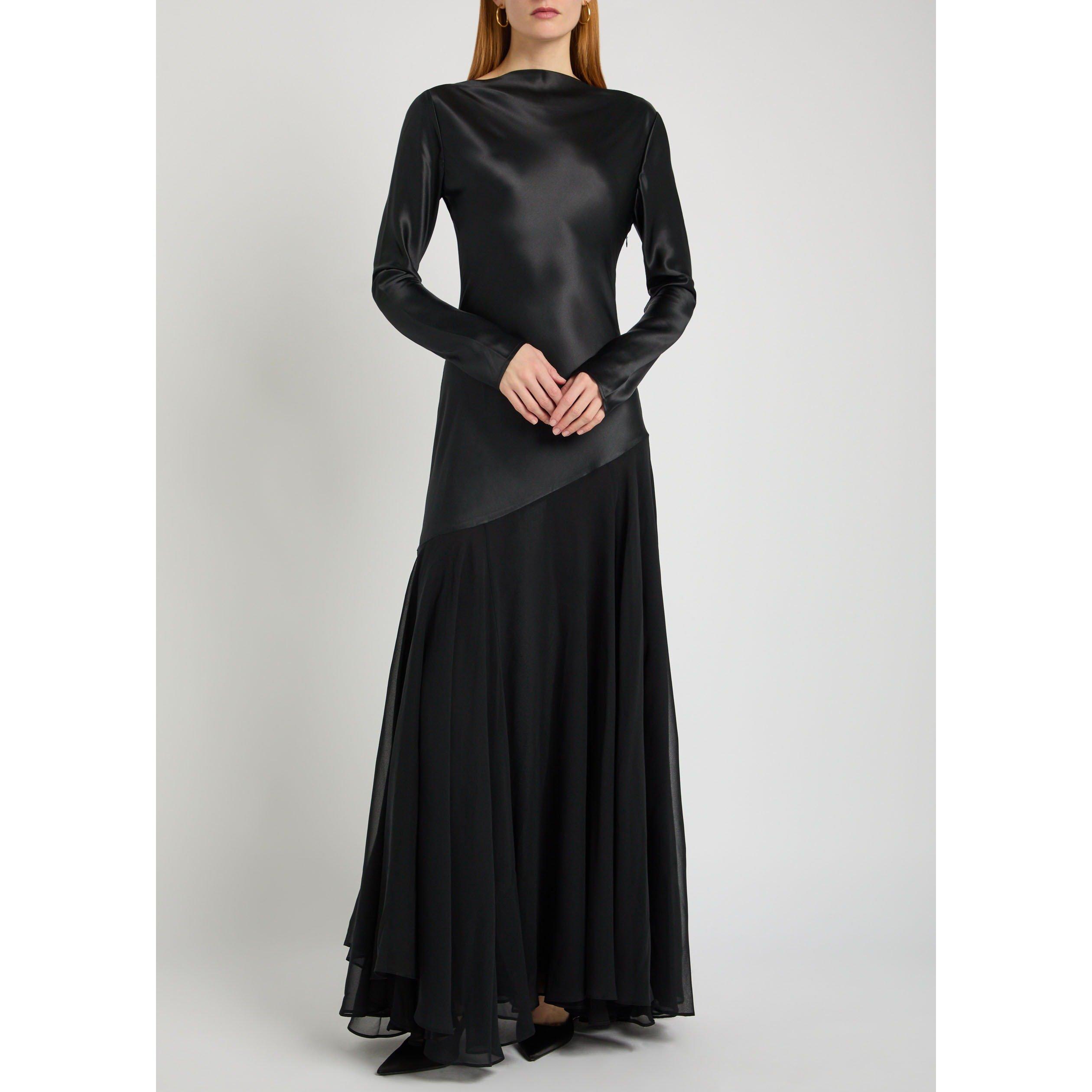 BLACK - Tove - LD CORDELIA LS LG DRESS - 5
