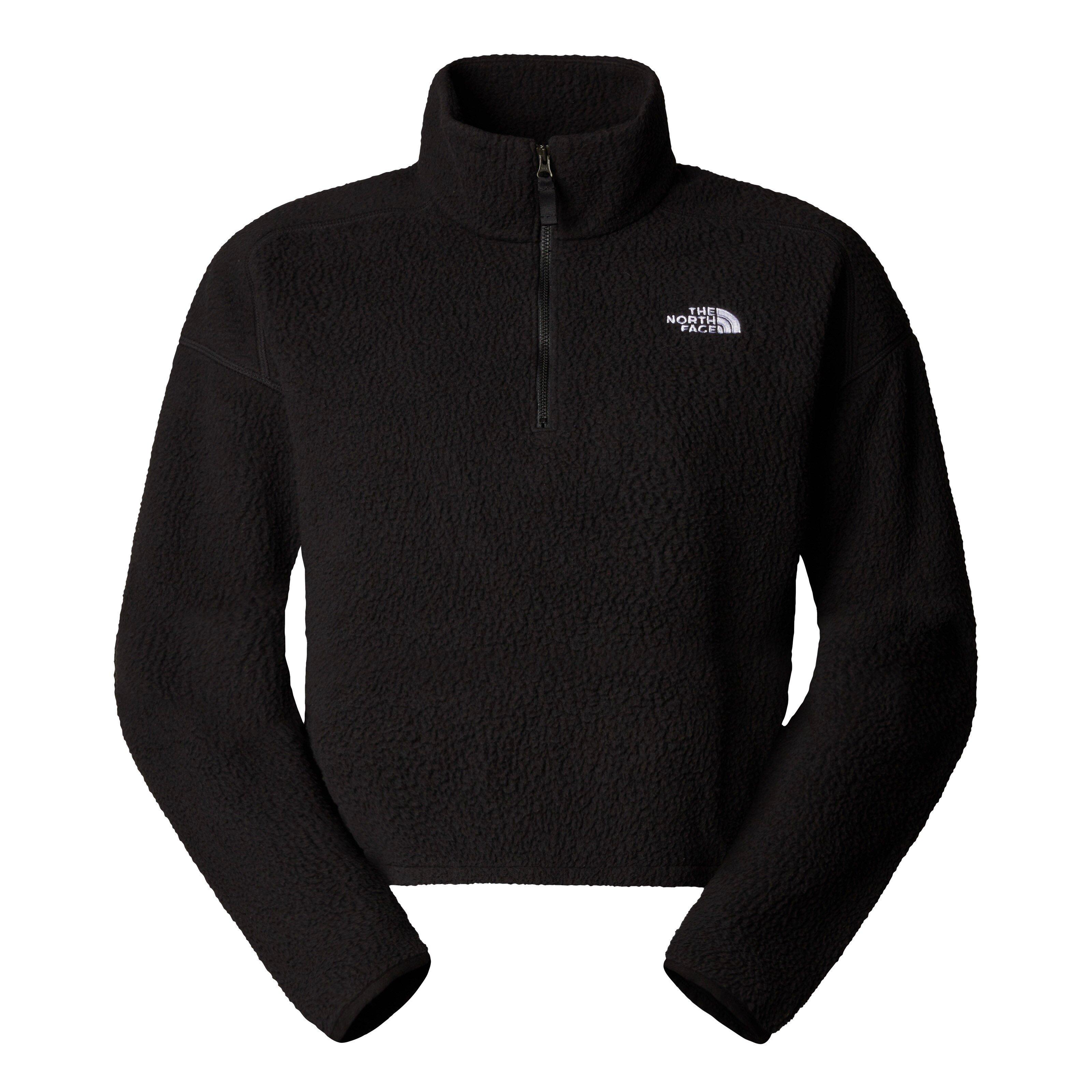 TNF Black - The North Face - 100 Glacier Cropped 1/4 Zip Fleece - 6