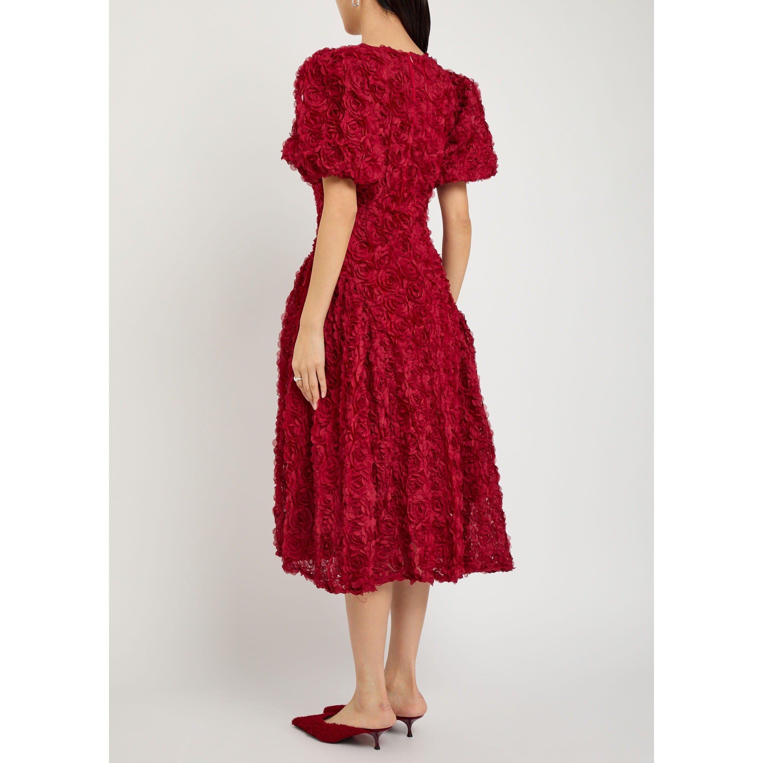 RED - Sister Jane - LD Cabaret Floral Midi Dress - 3