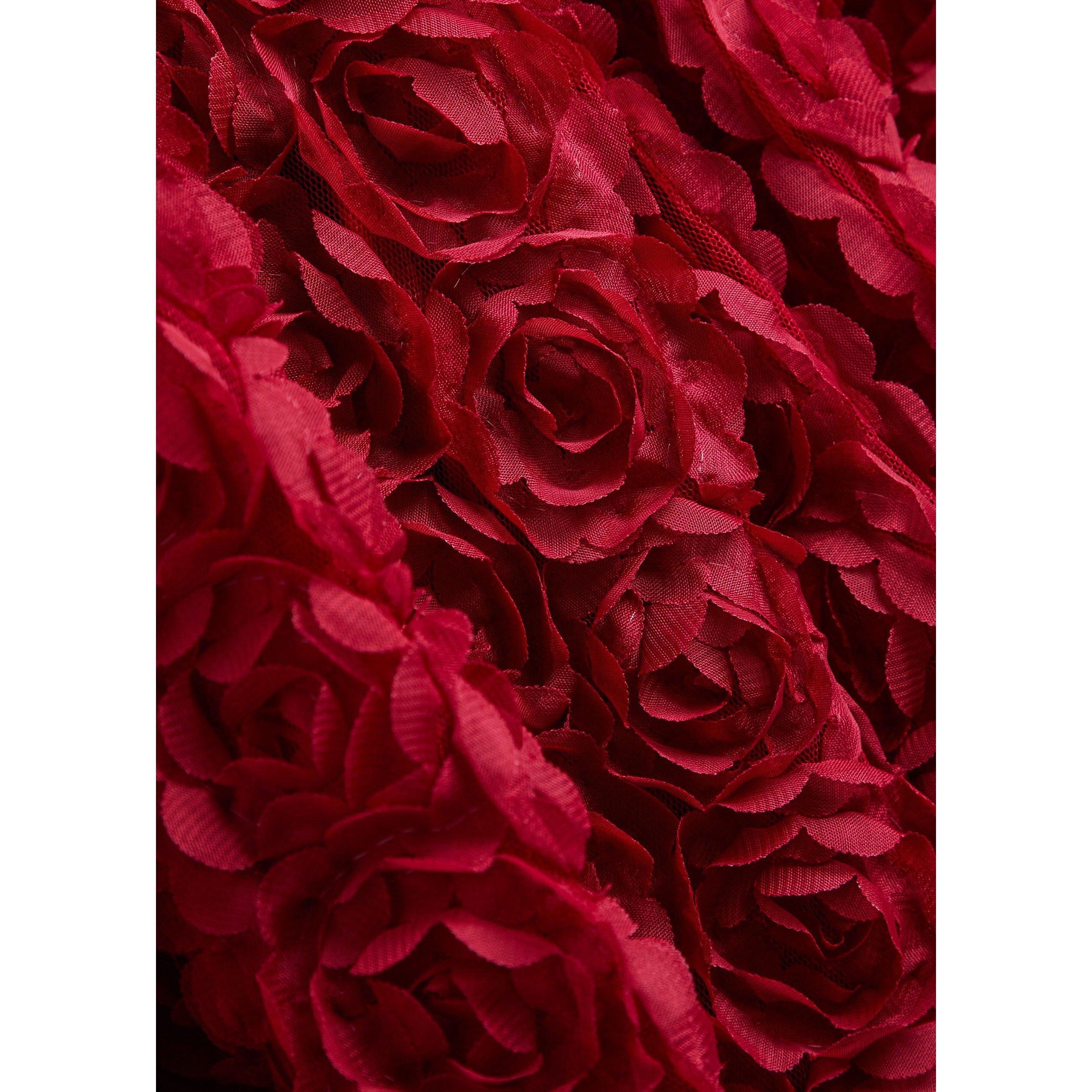 RED - Sister Jane - LD Cabaret Floral Midi Dress - 4