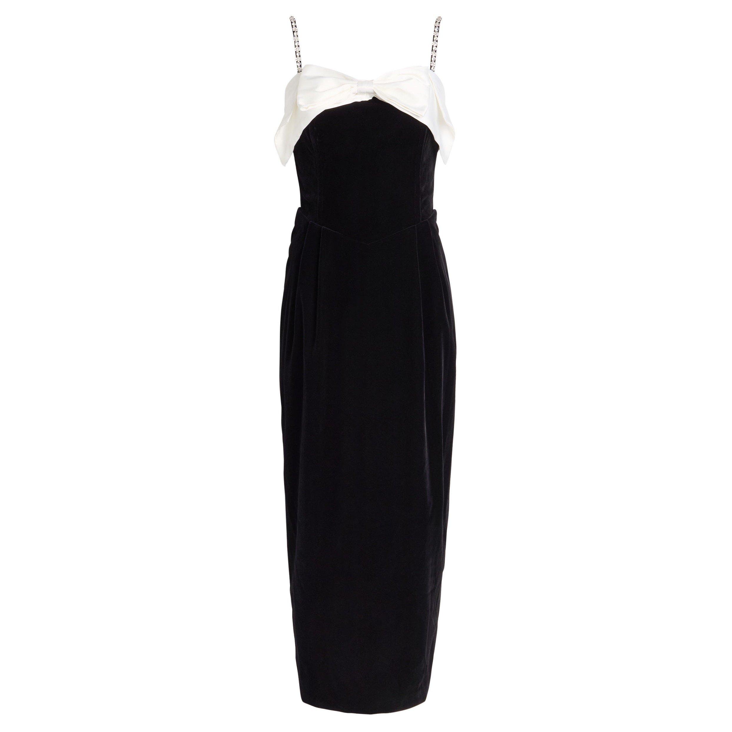 BLACK AND WHITE - Sister Jane - LD Kelly Velvet Maxi Dress
