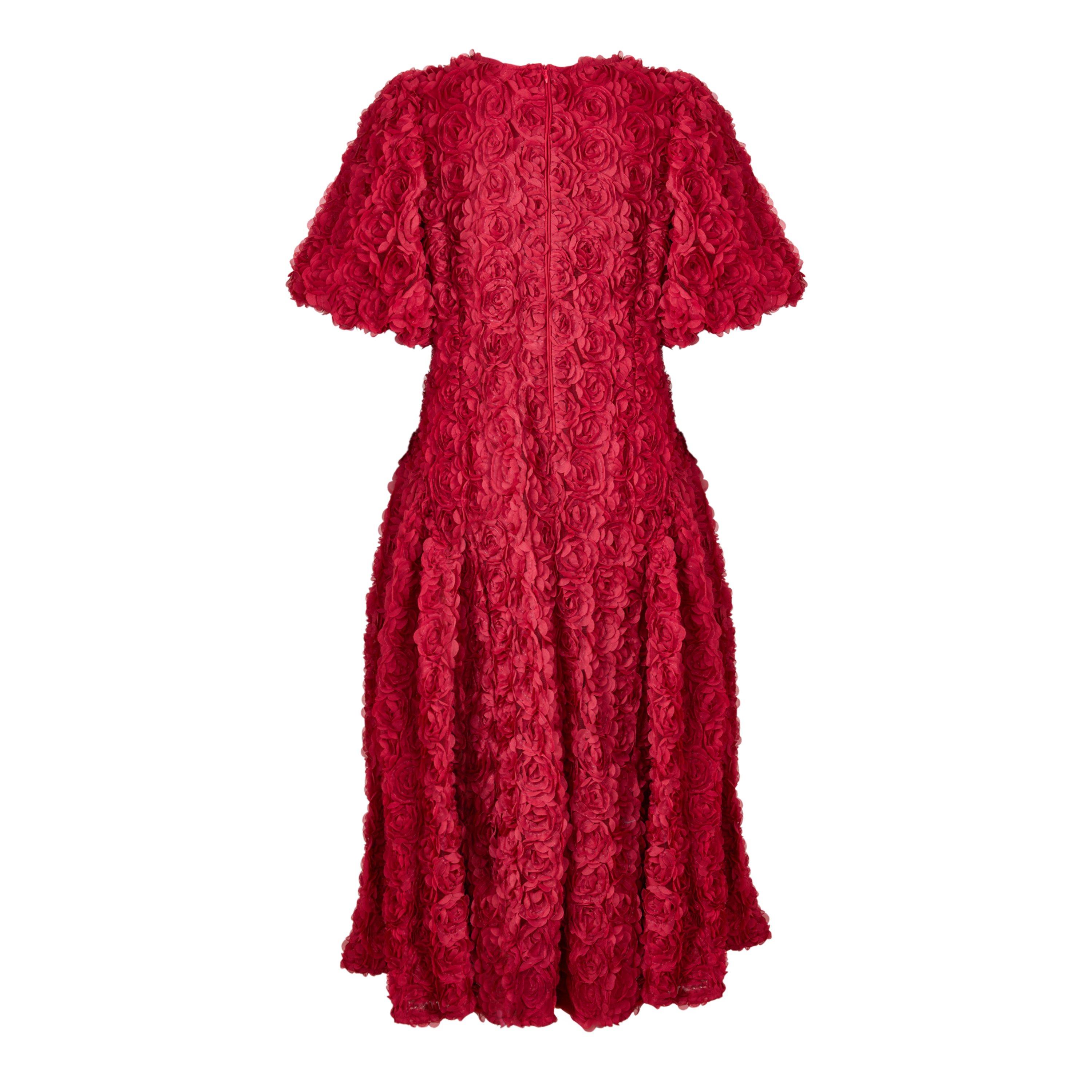 RED - Sister Jane - LD Cabaret Floral Midi Dr - 2