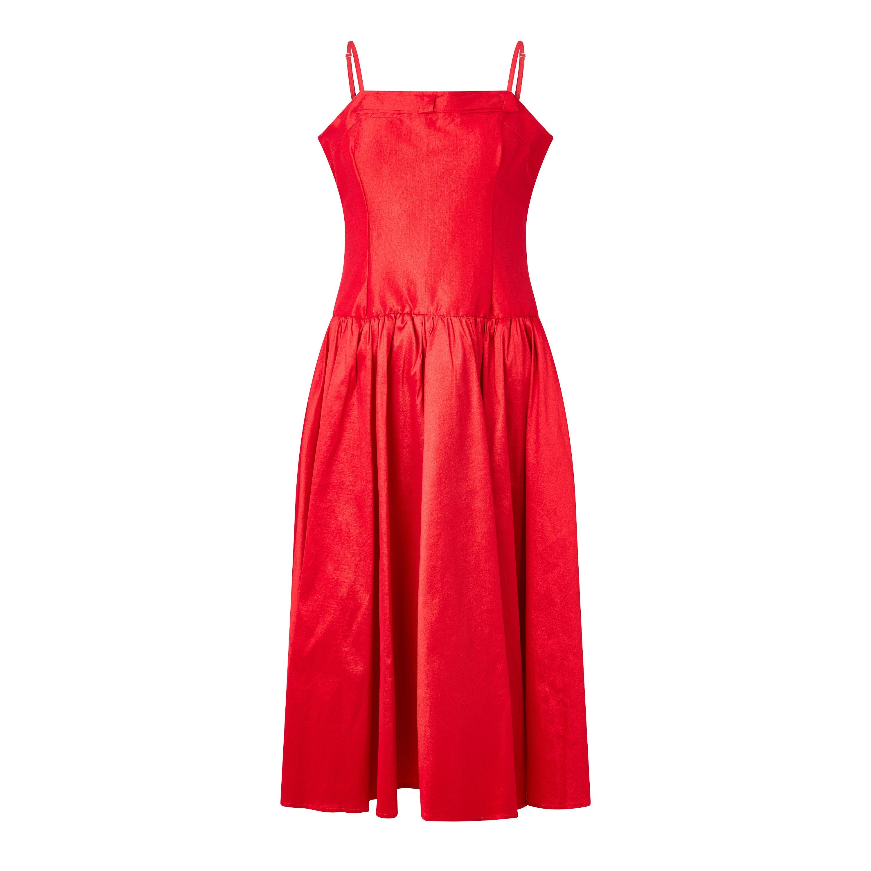 RED - Sister Jane - LD Quartet Taffeta Midi D - 1